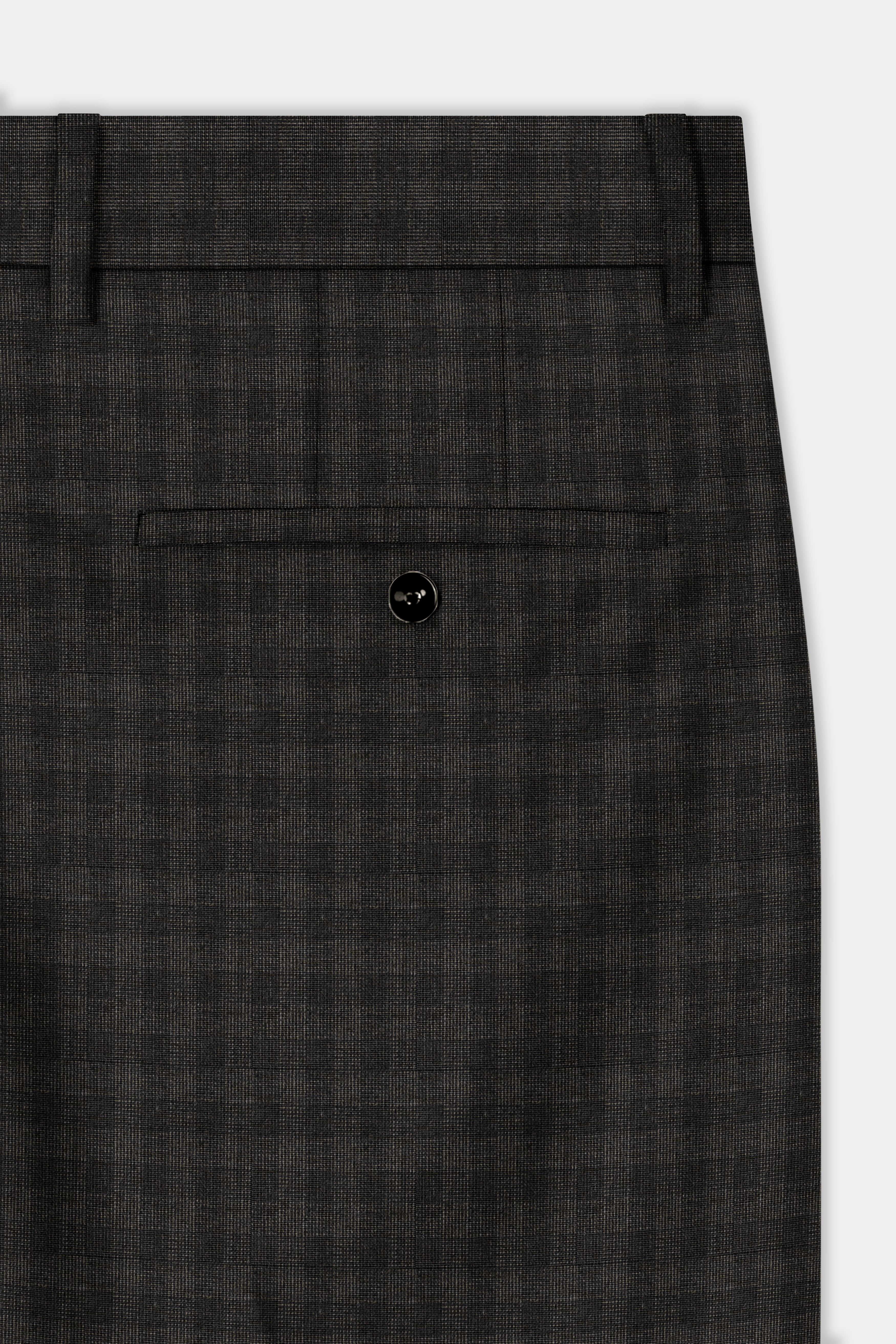 Thunder Gray Plaid Wool Rich Suit