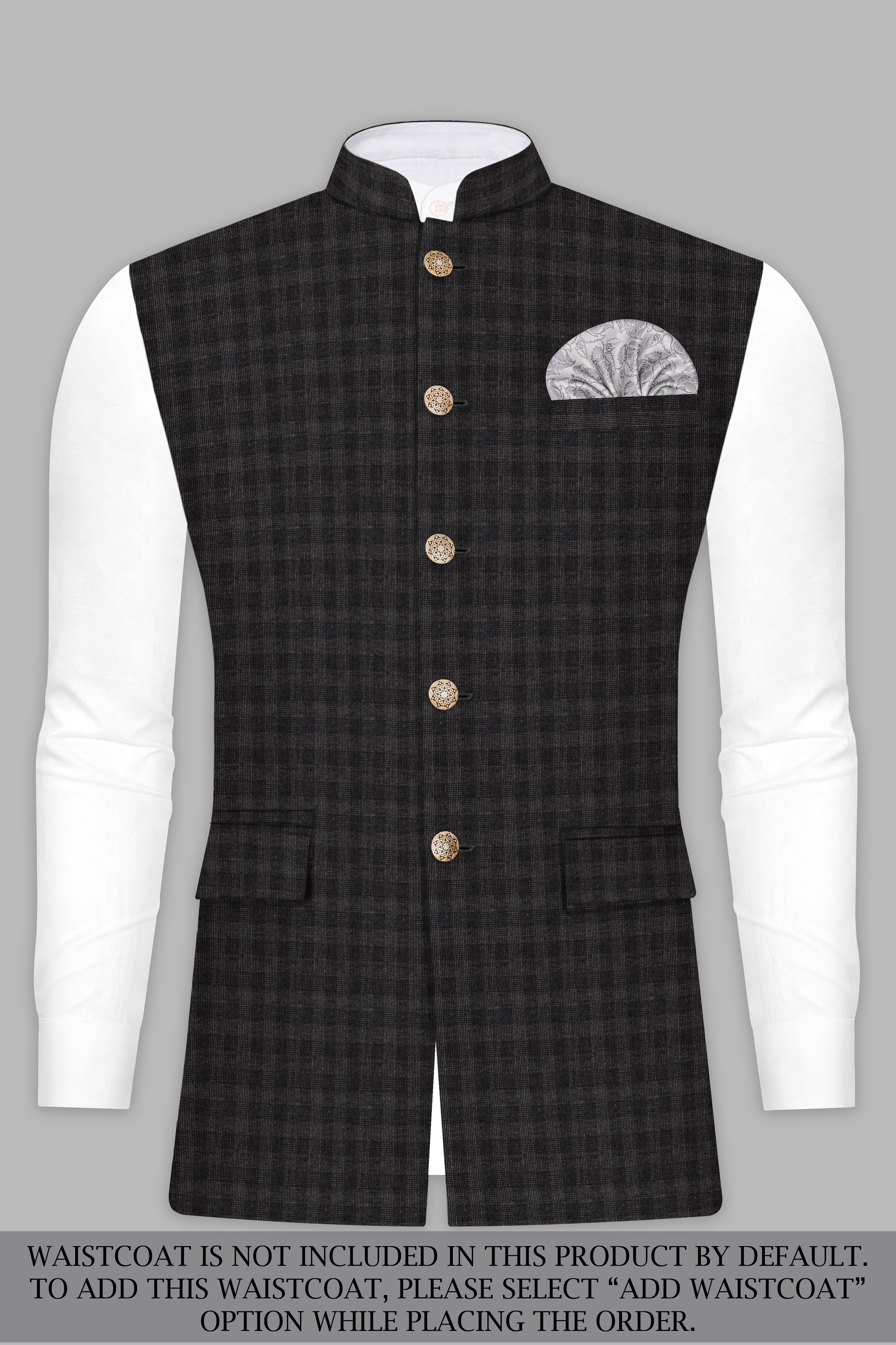 Thunder Gray Plaid Wool Rich Suit
