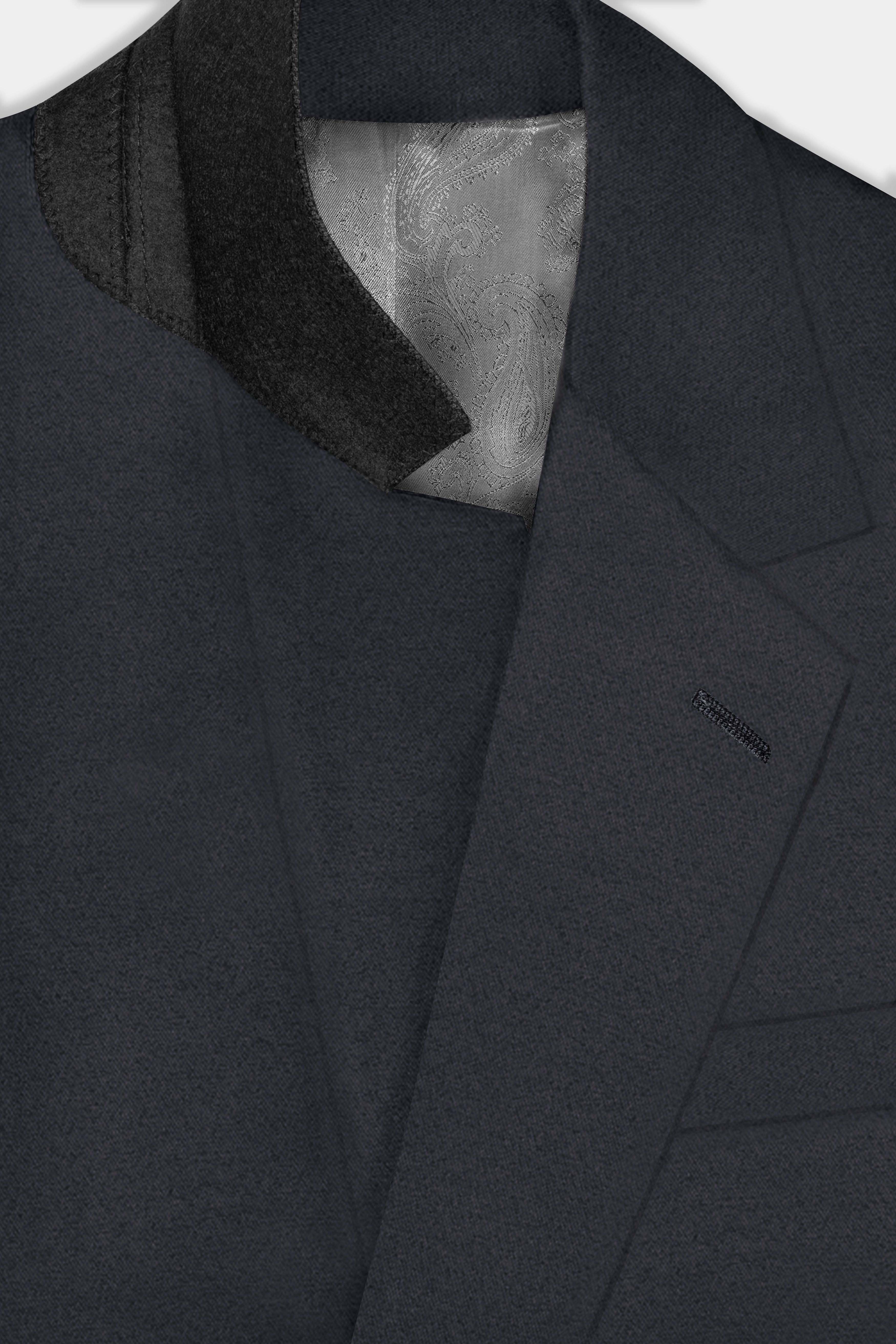 Piano Gray Wool Blend Single Breasted Suit