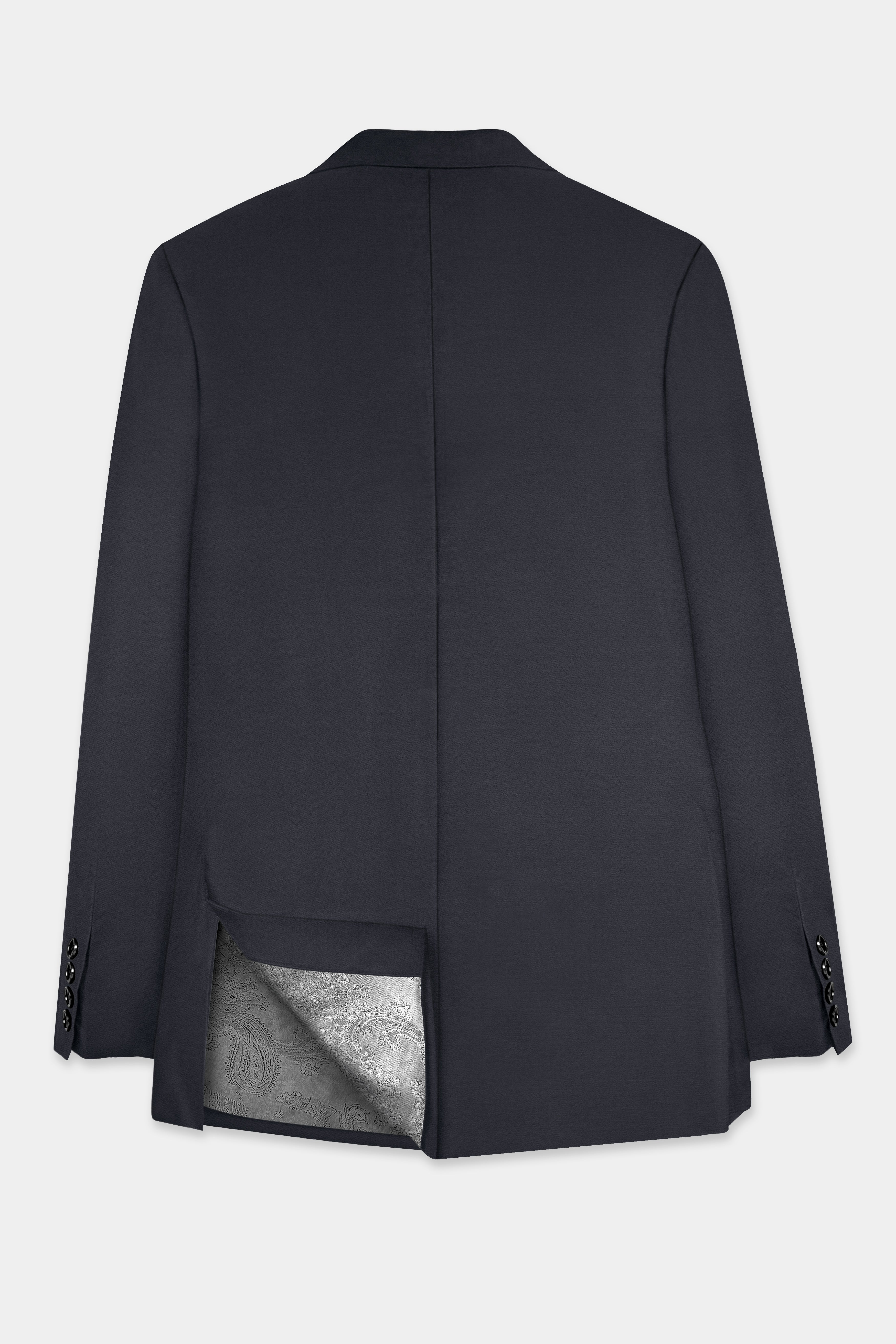 Piano Gray Wool Blend Single Breasted Suit