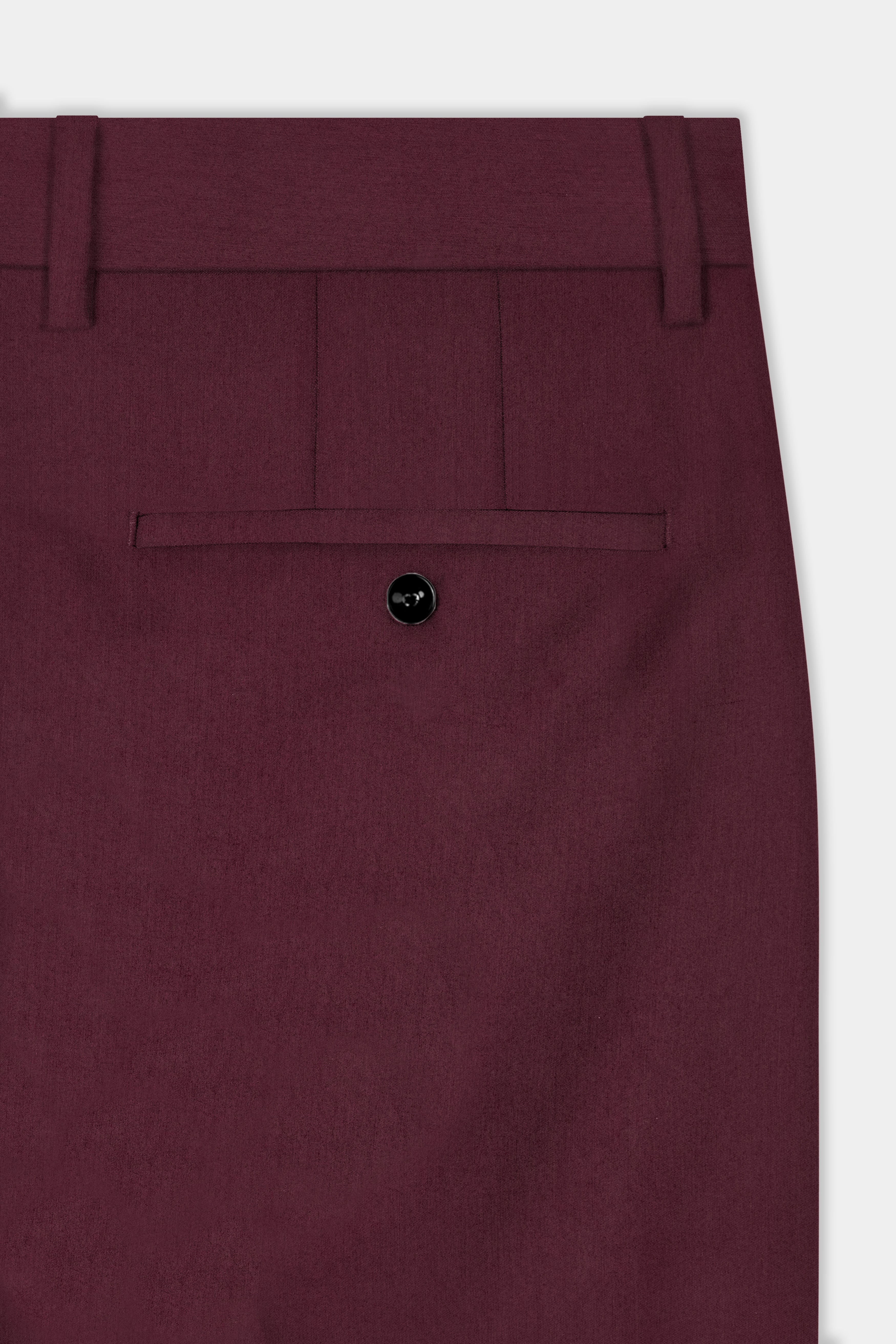 Tamarind Maroon Wool Blend Single Breasted Suit