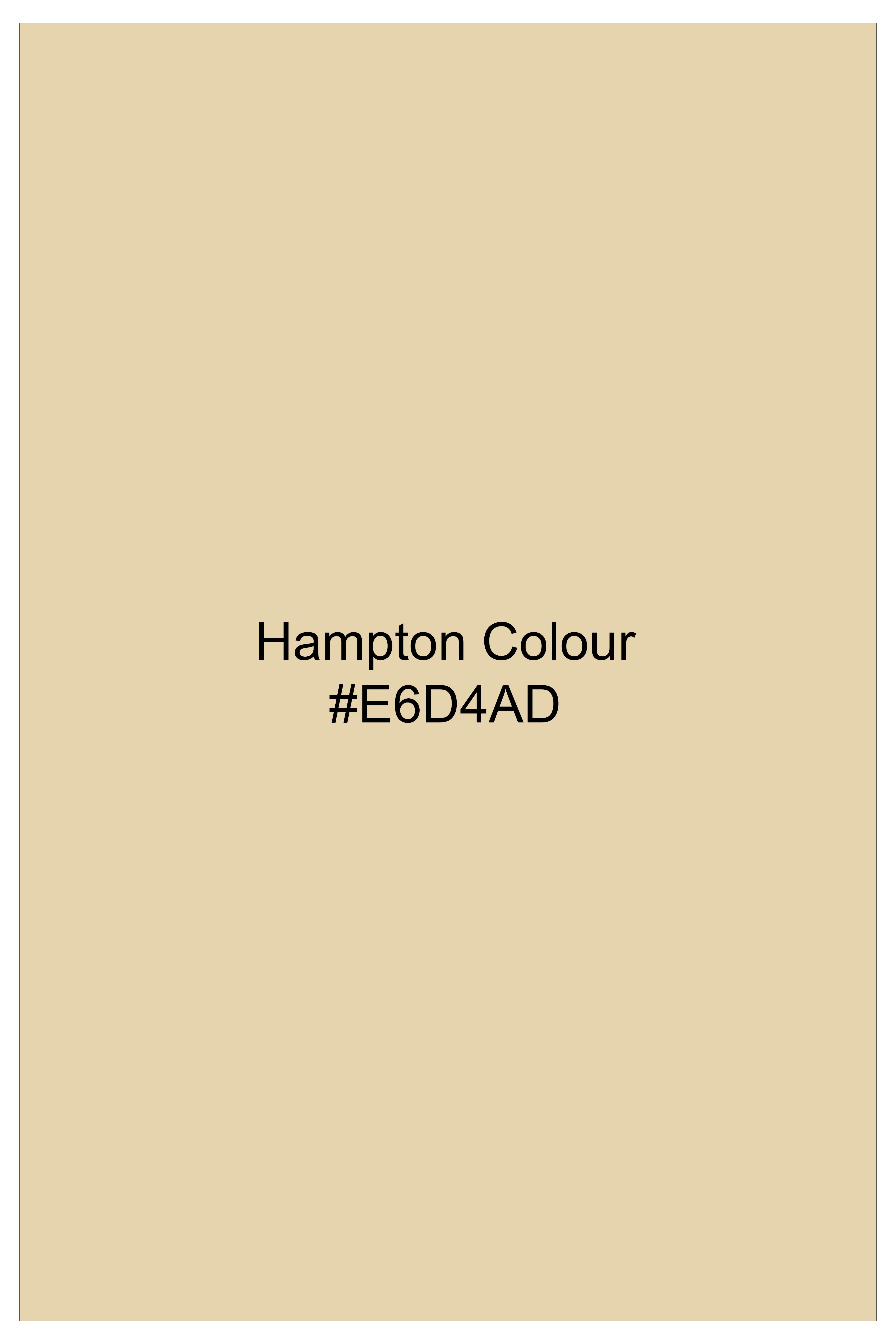 Hampton Cream Houndstooth Textured Wool Rich Bandhgala Suit