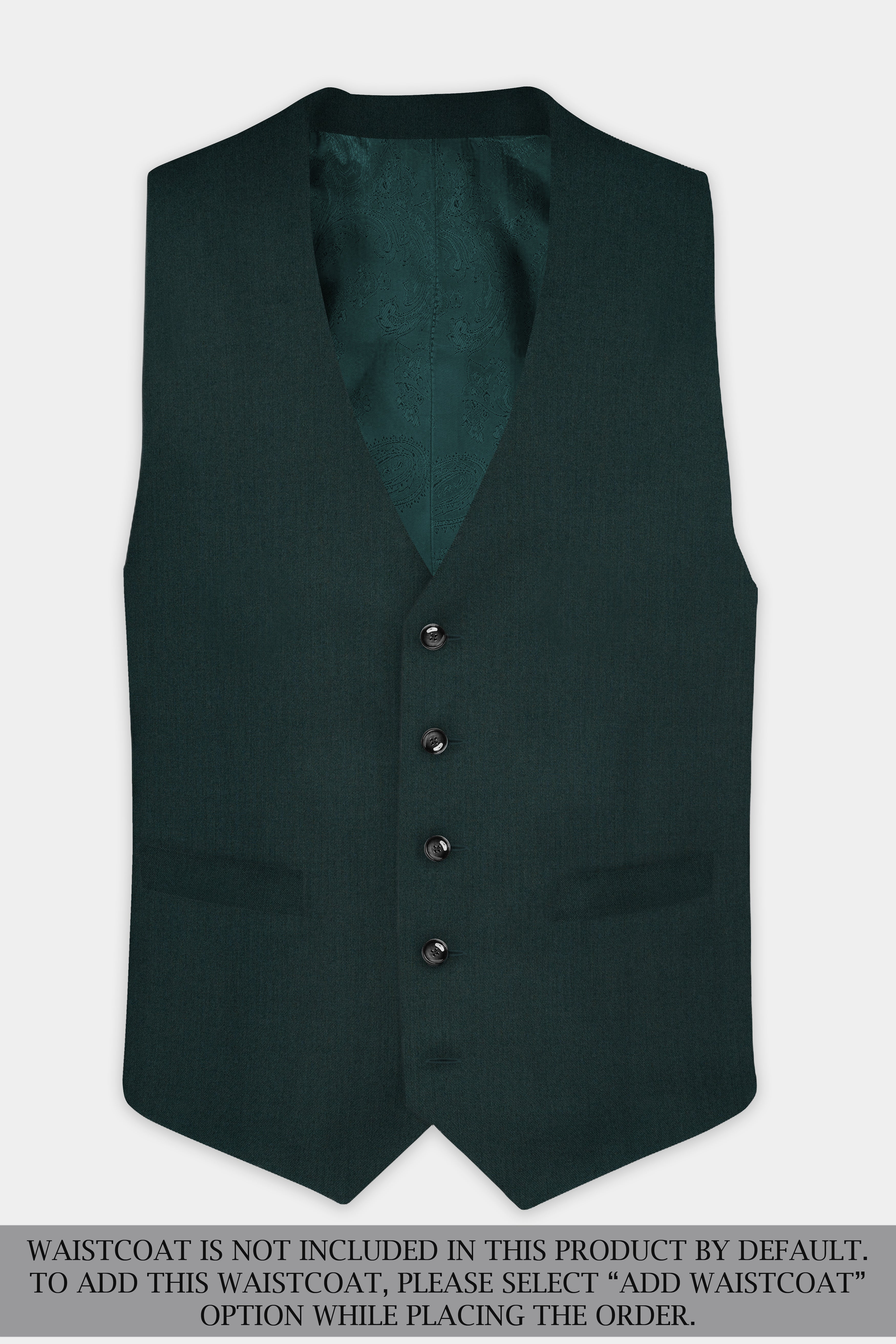 Timber Green Wool Rich Single Breasted Suit
