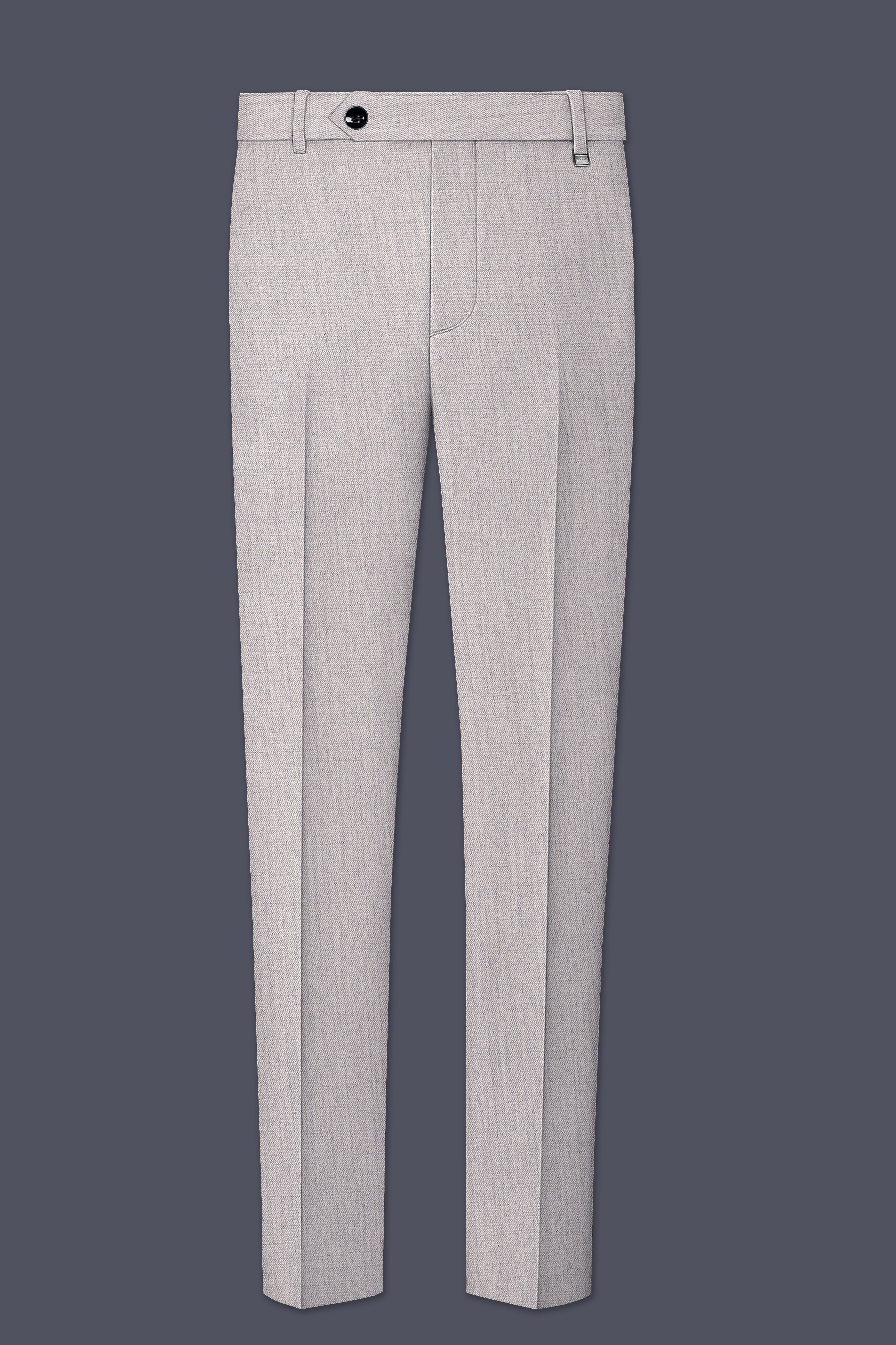 Spanish Gray Textured Wool Blend Suit