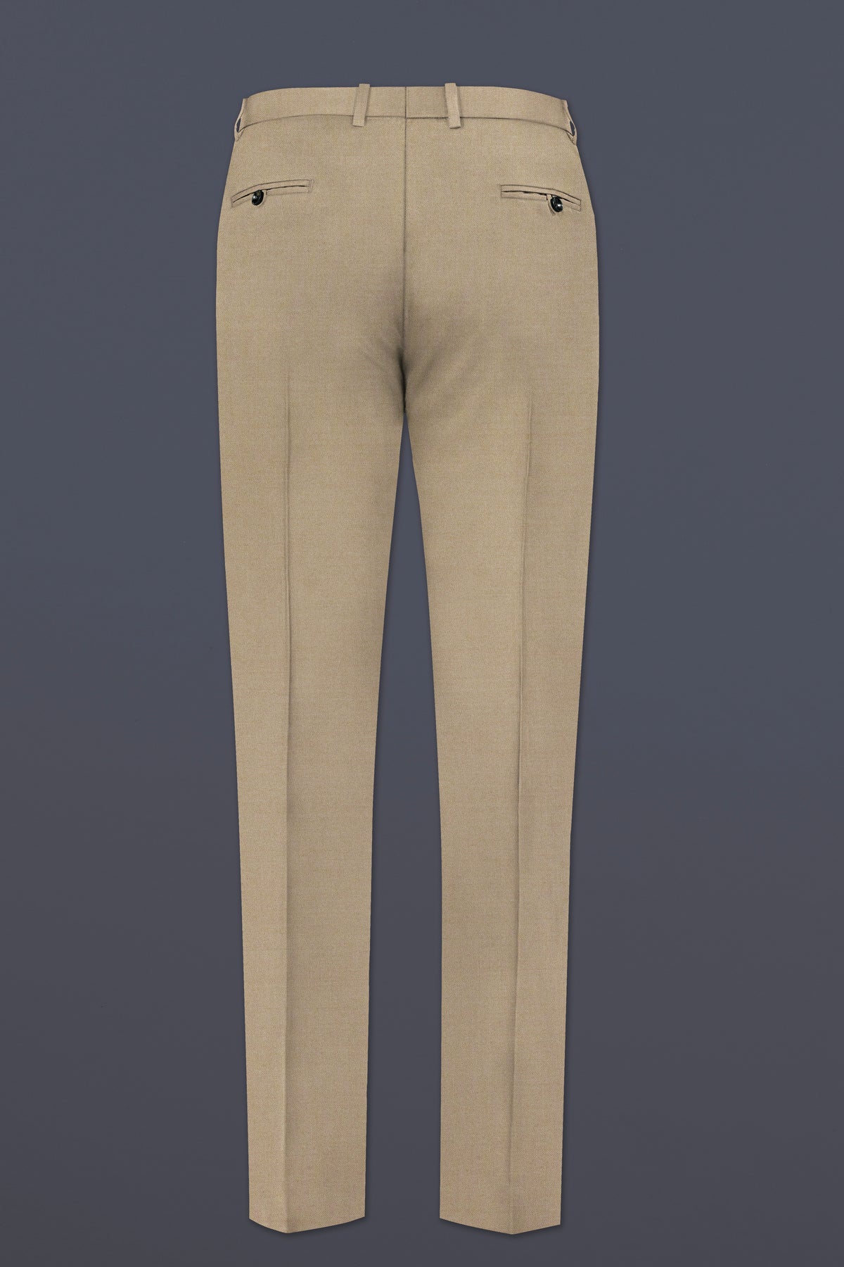 Hillary Cream Solid Wool Blend Double Breasted Suit