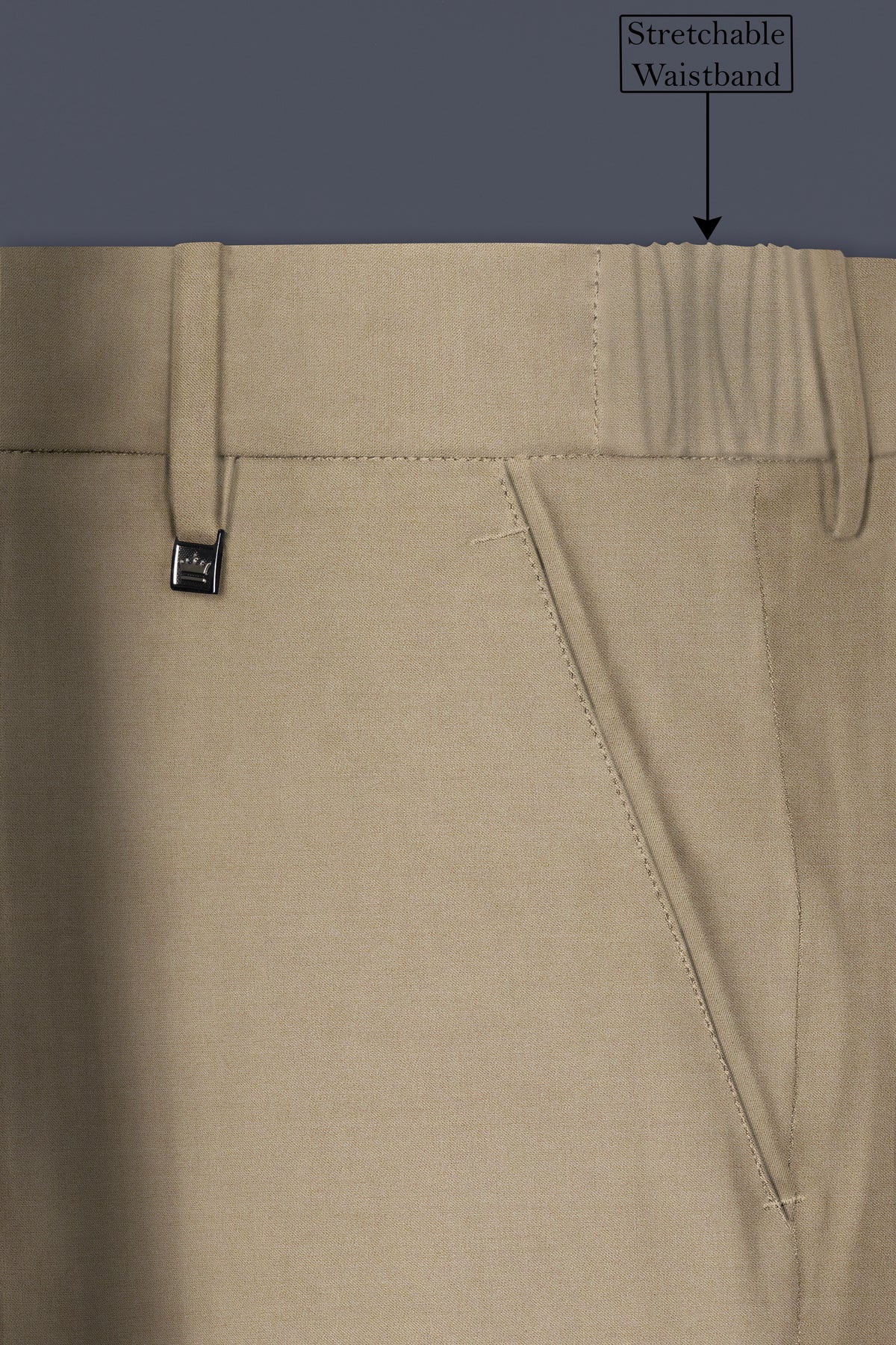 Hillary Cream Solid Wool Blend Double Breasted Suit