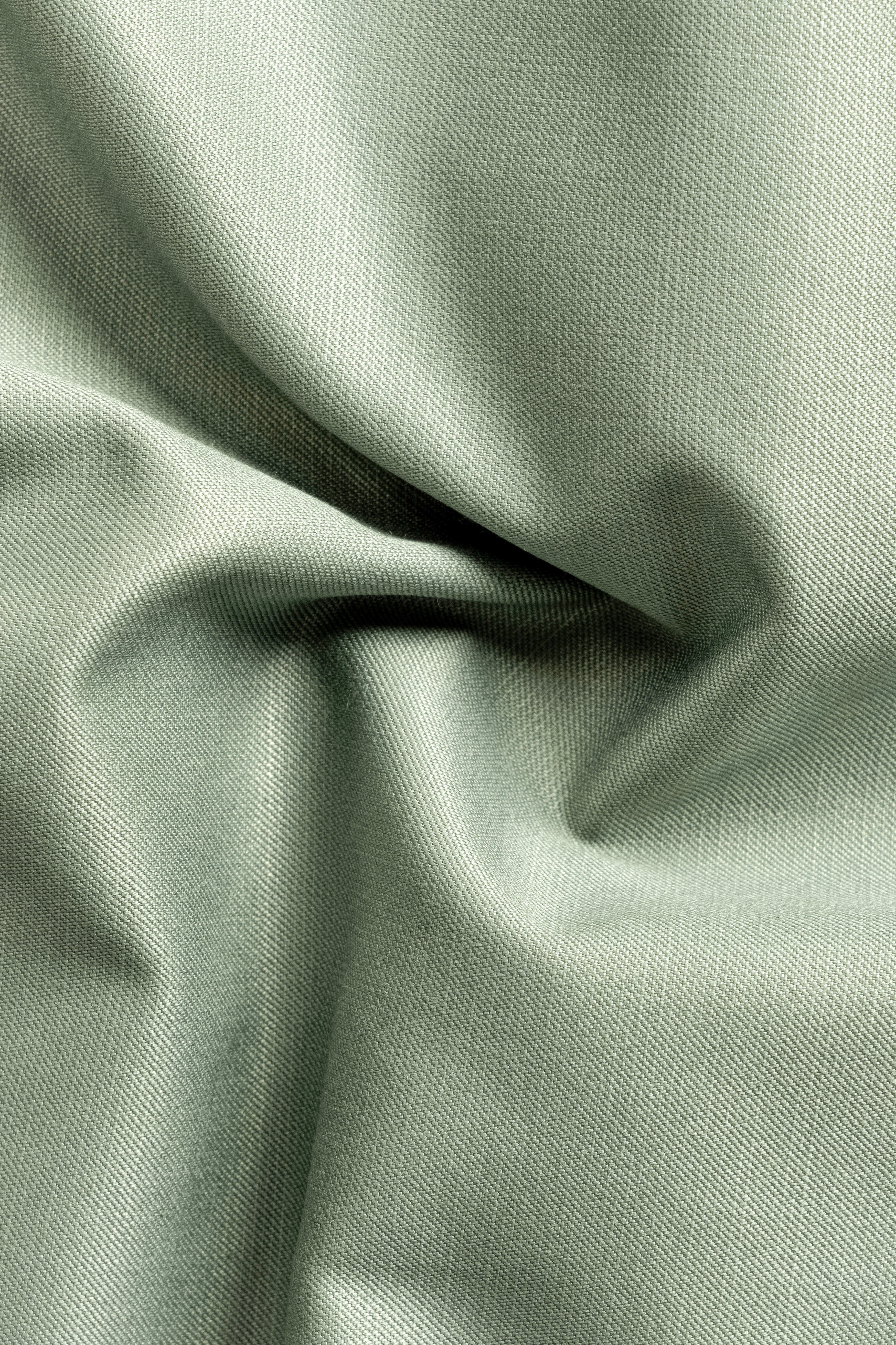 Spanish Green Solid Wool Rich Tuxedo Slight Stretch Suit