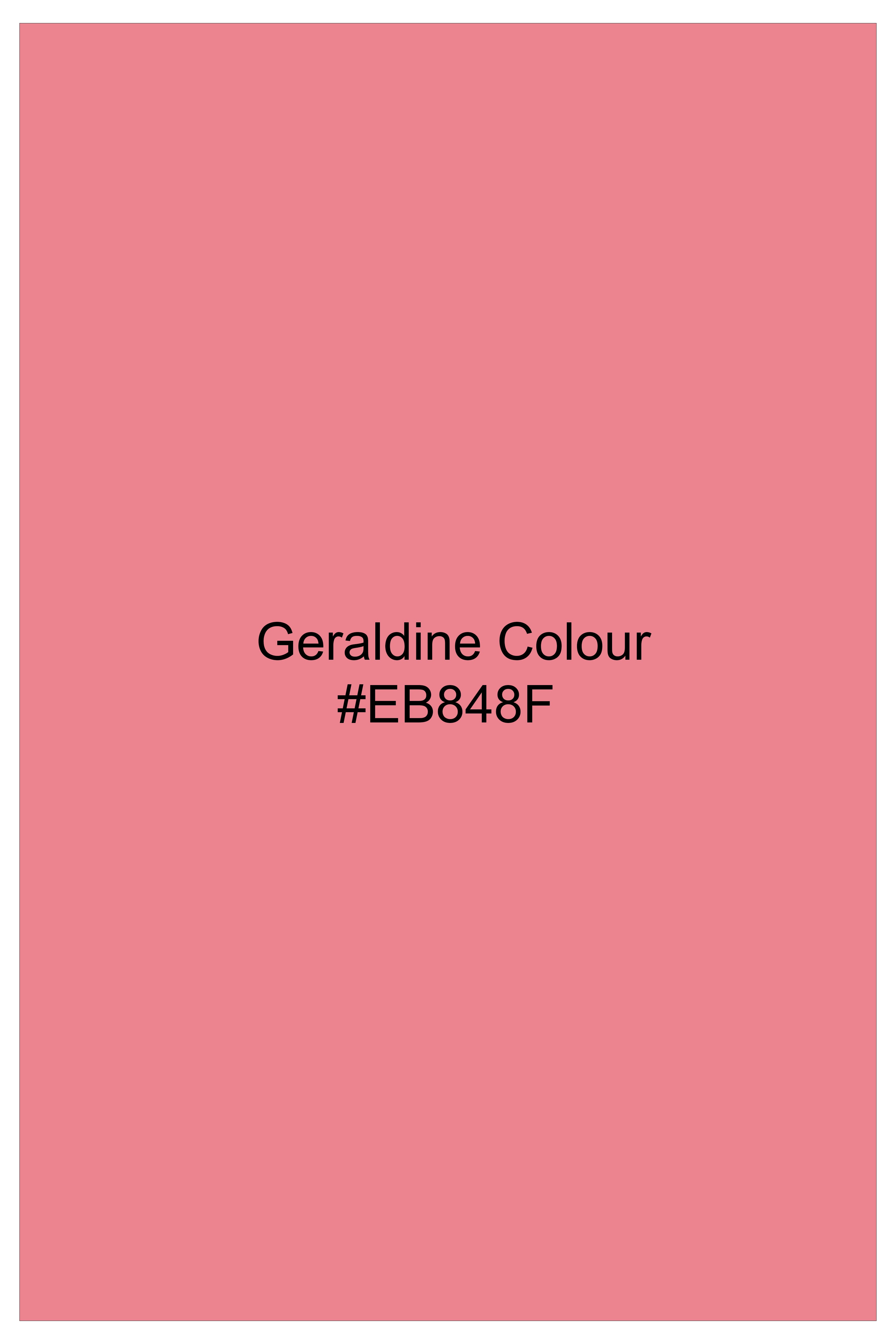 Springtide-Geraldine Pink Floral Printed Cotton Single Breasted Suit