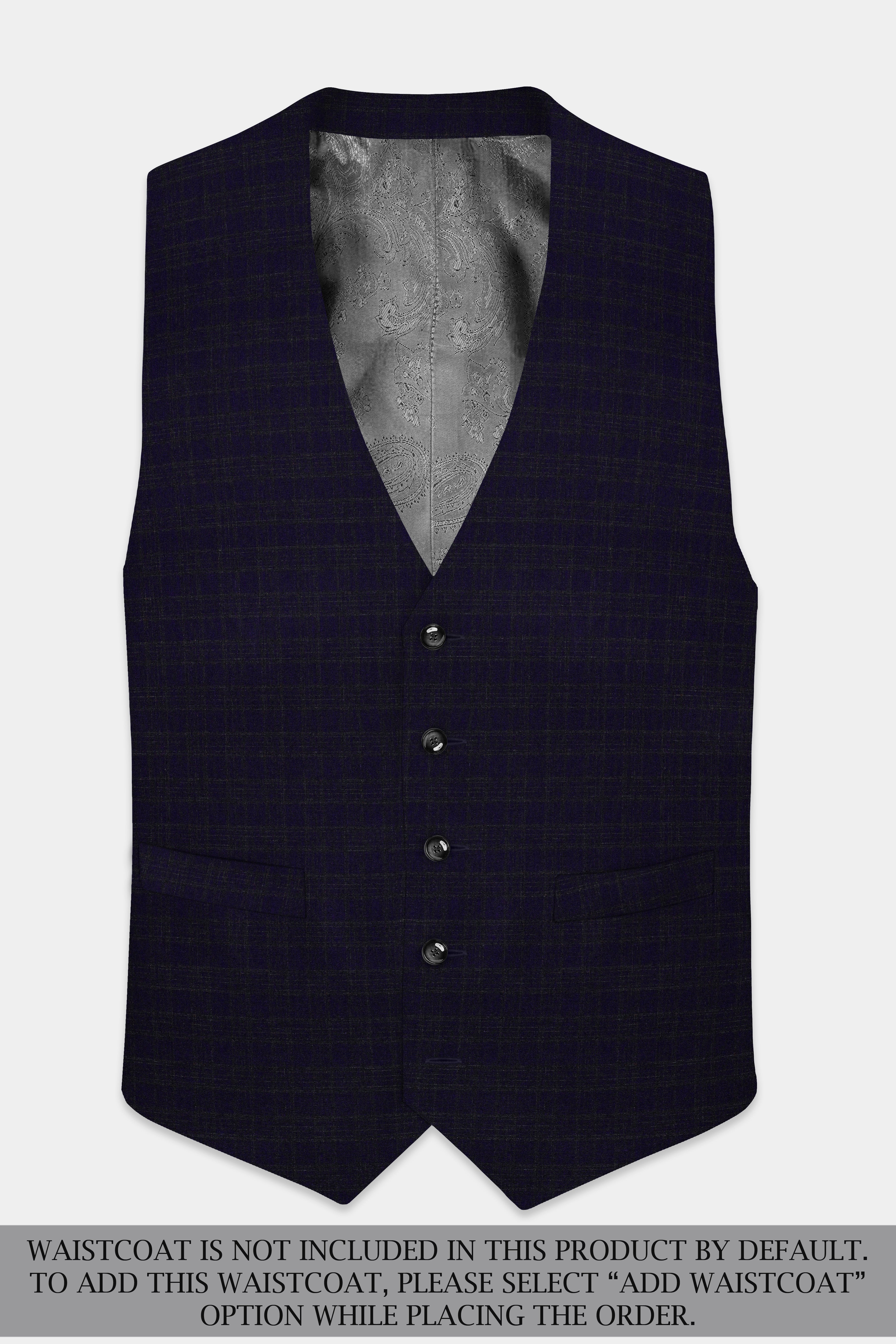 Ashford-Cinder Blue Plaid Wool Rich Single Breasted Suit