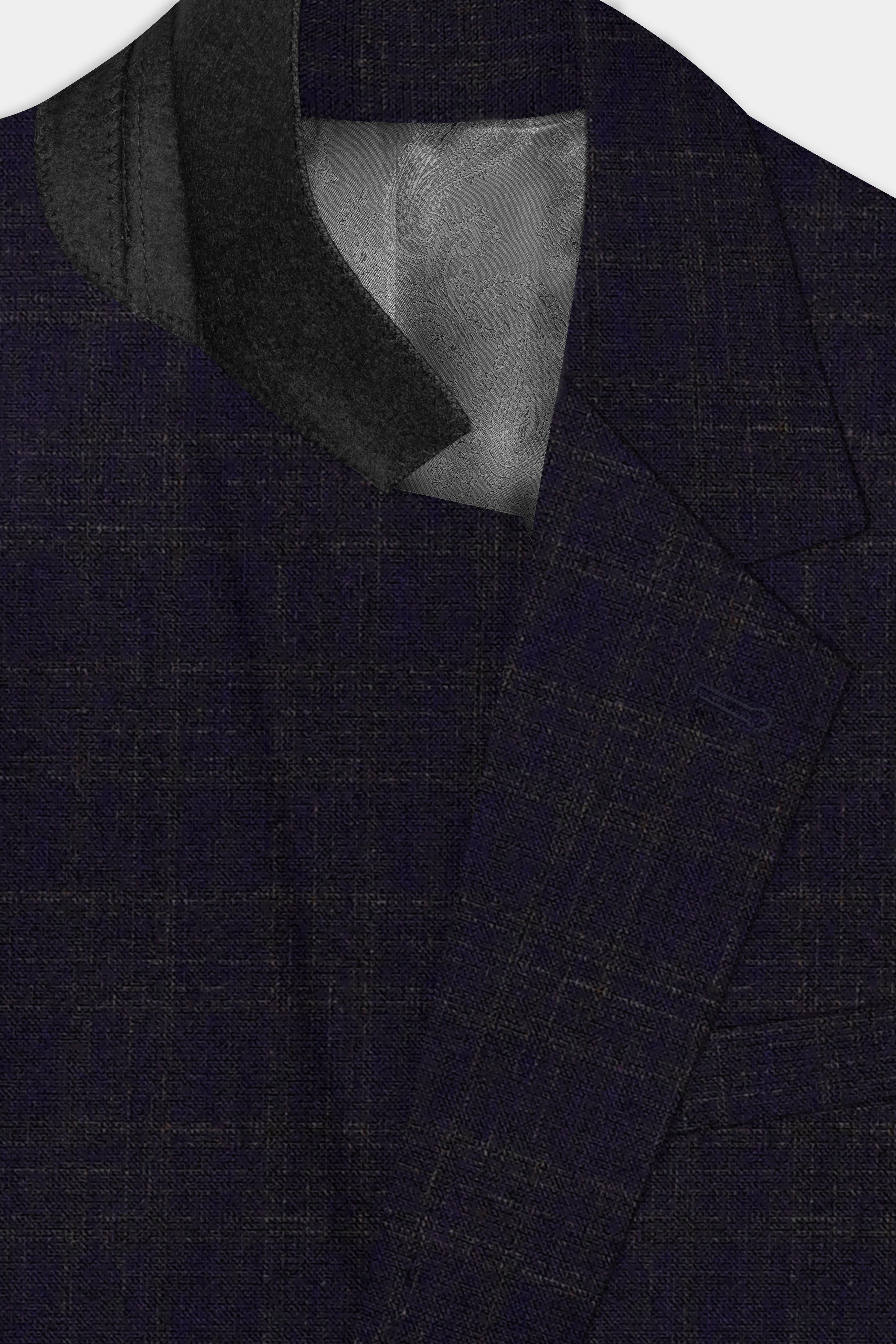 Ashford-Cinder Blue Plaid Wool Rich Single Breasted Suit