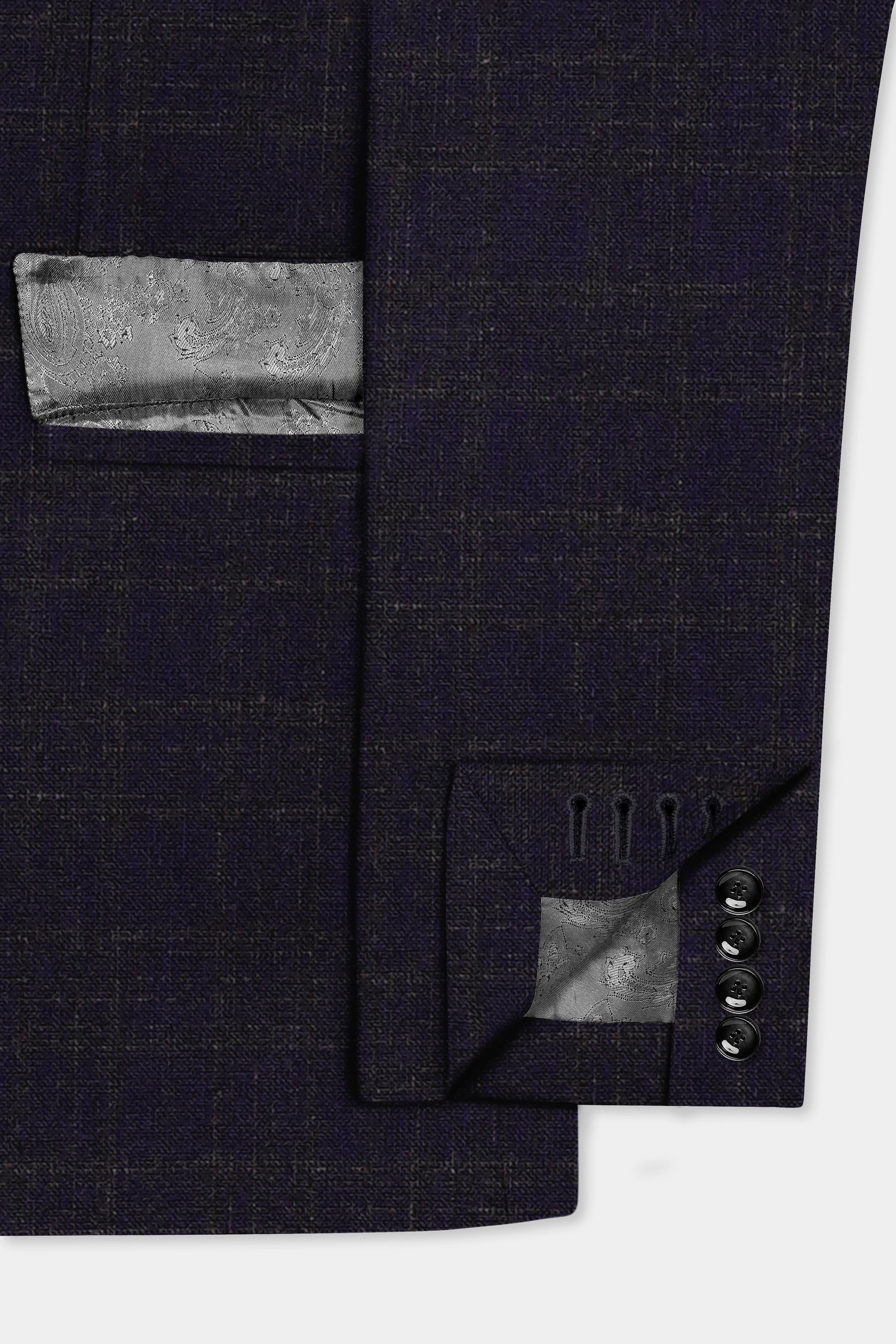 Ashford-Cinder Blue Plaid Wool Rich Single Breasted Suit