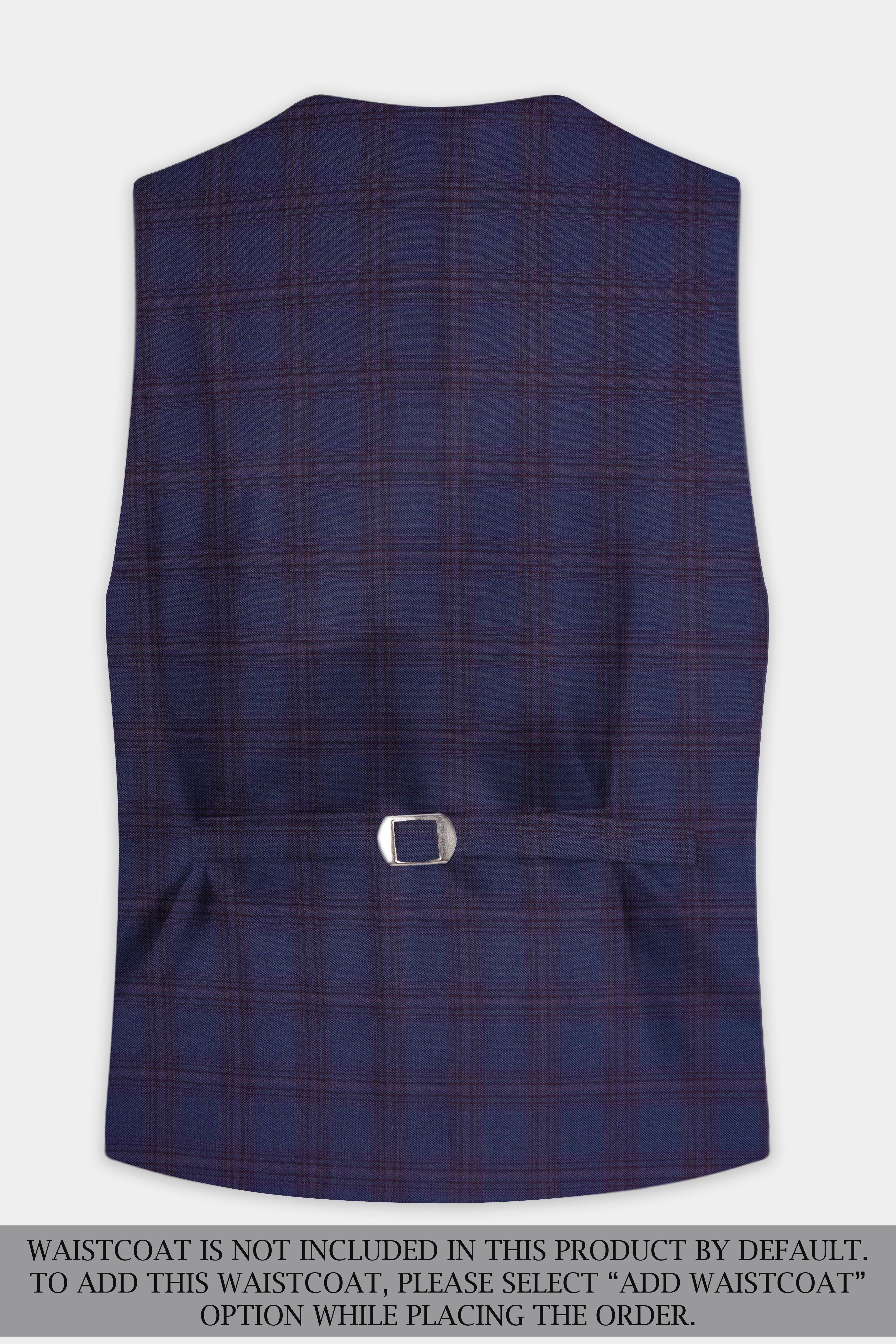 Ocean Crest-Martinique Blue Plaid Wool Rich Double Breasted Suit