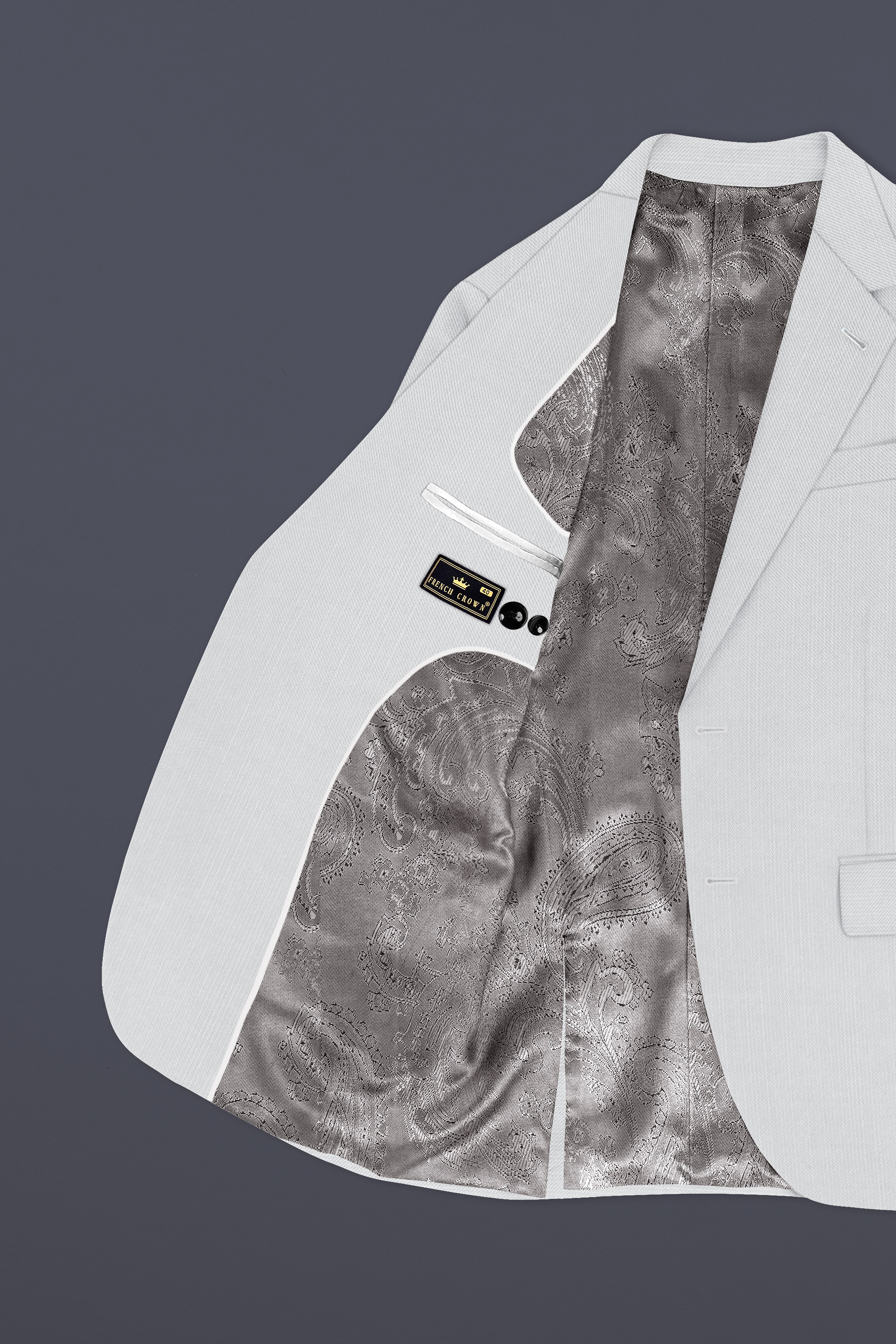 Granite-Alto Gray Solid Wool Rich Single Breasted Stretchable Traveler Suit