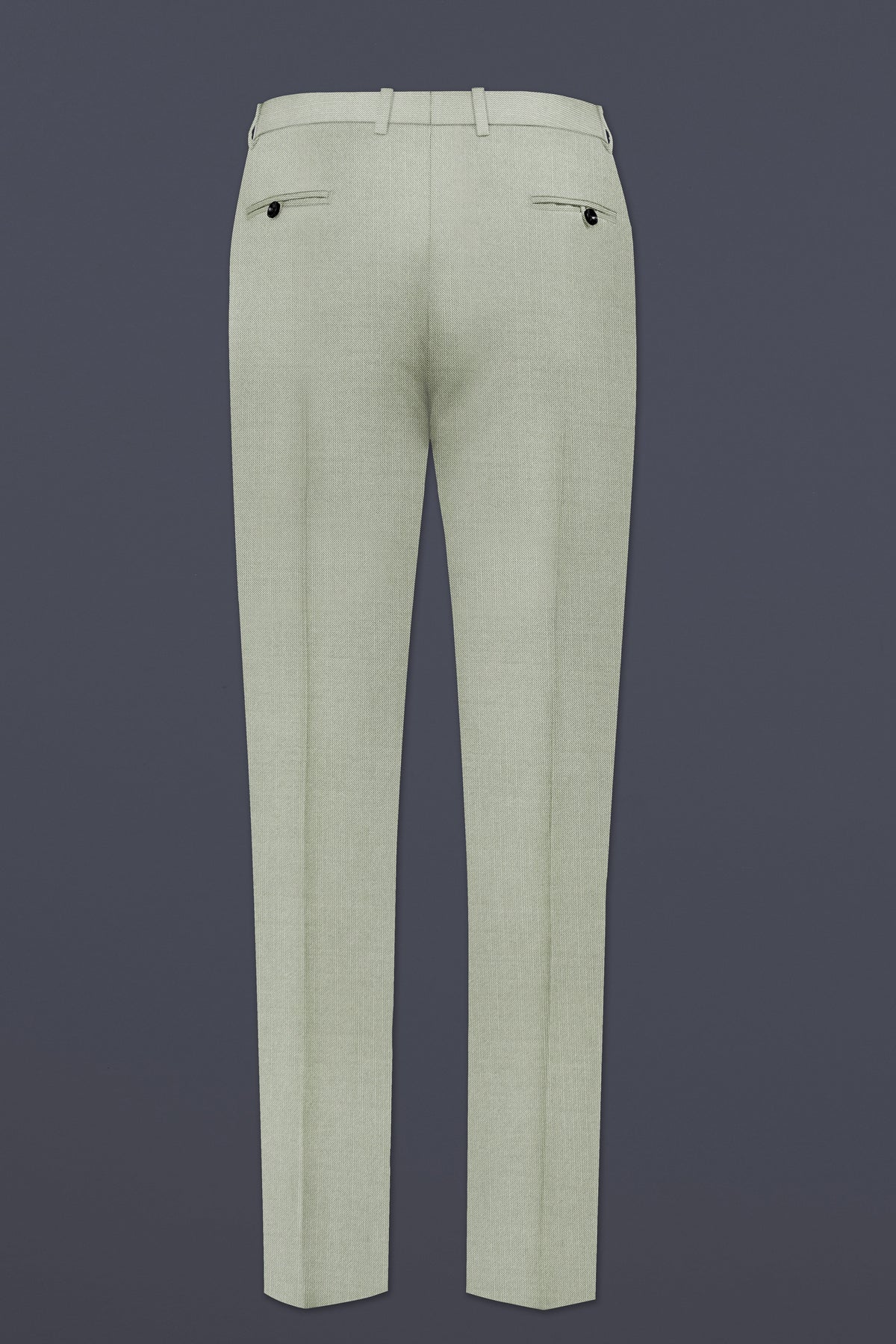 Lichen-Norway Green Solid Wool Rich Double Breasted Slight Stretch Suit
