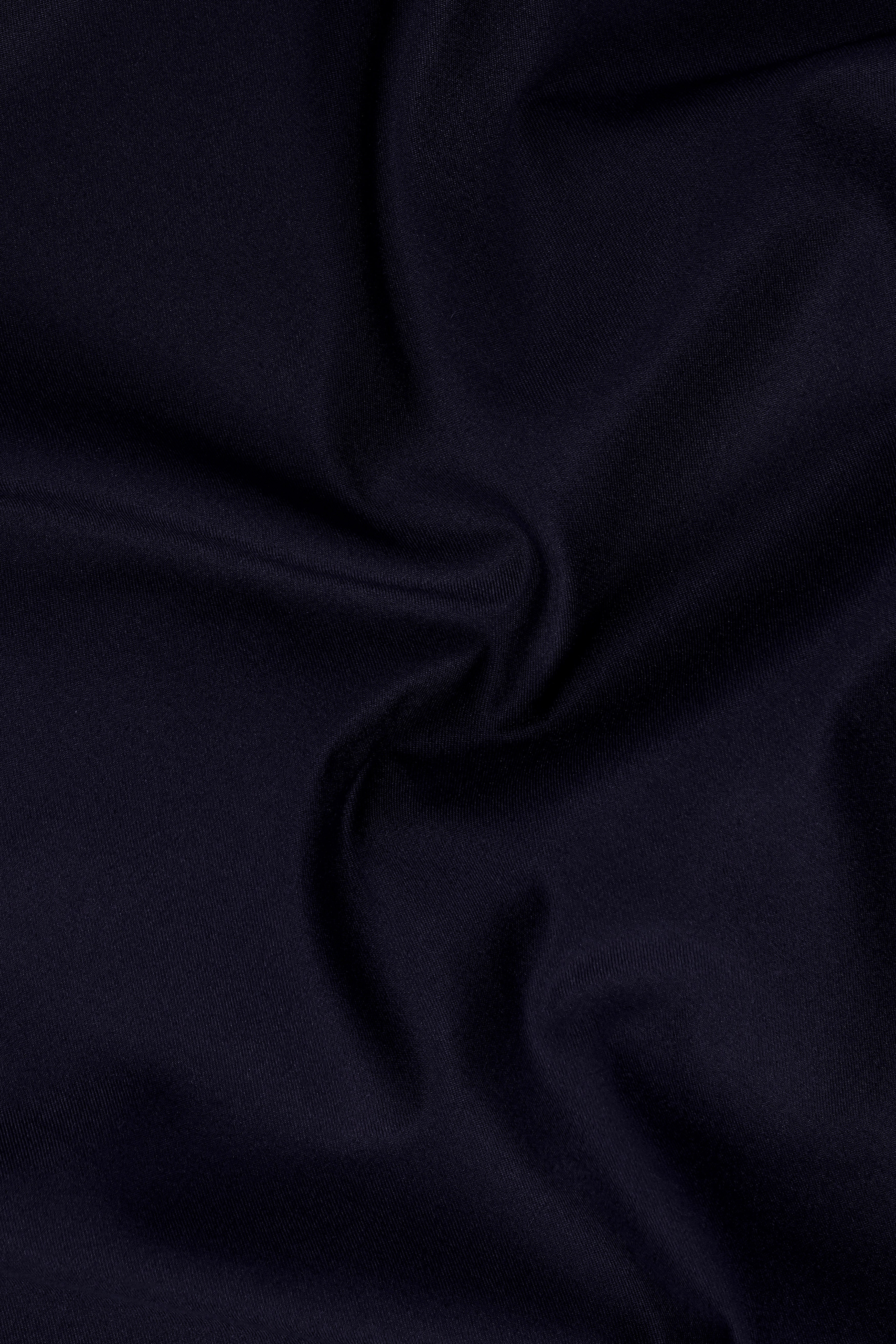 Vulcan Blue Solid Wool Rich Cross Placket Bandhgala Suit