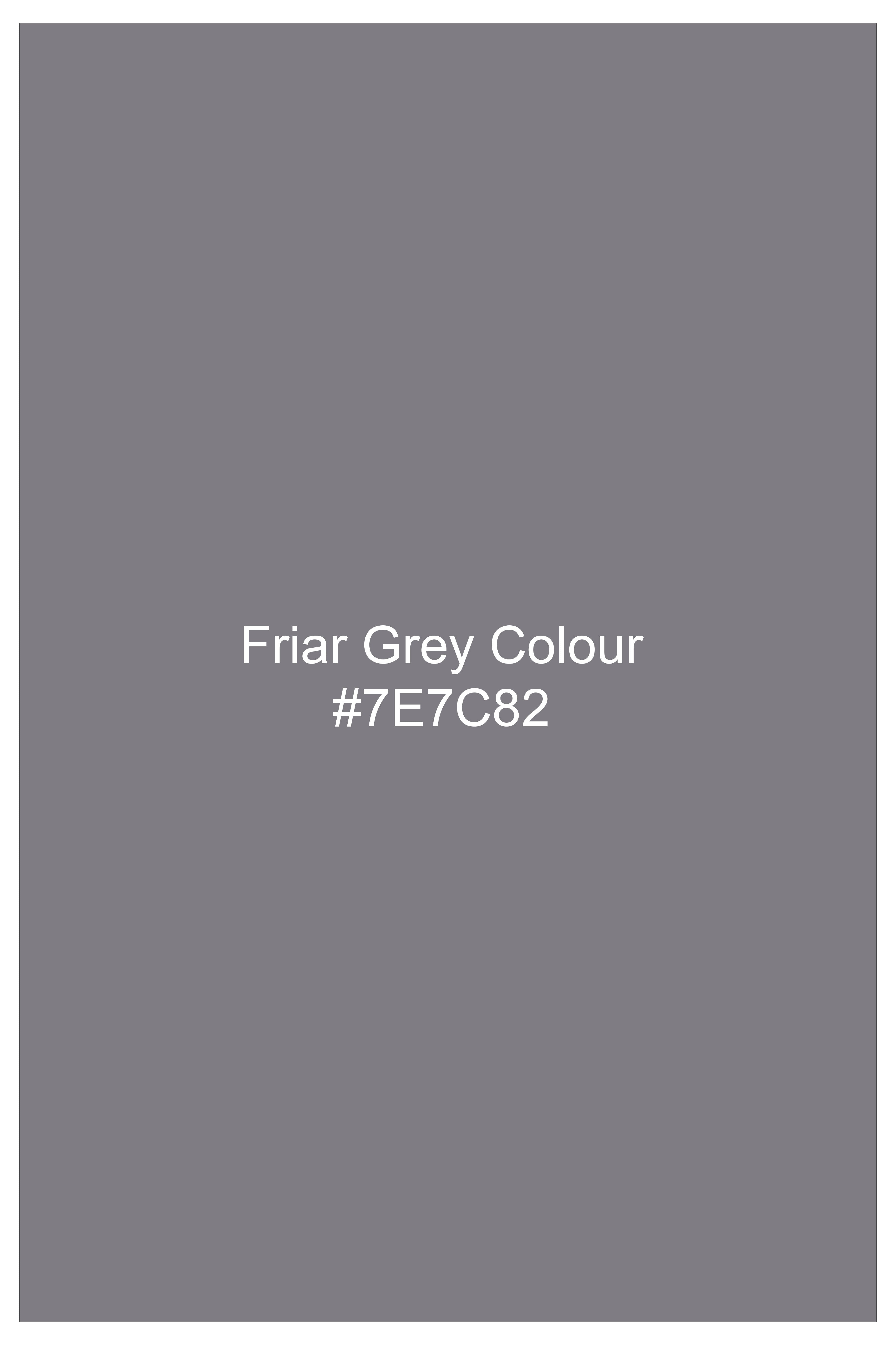Dorian-Friar Gray Solid Wool Rich Single Breasted Stretchable traveler Suit