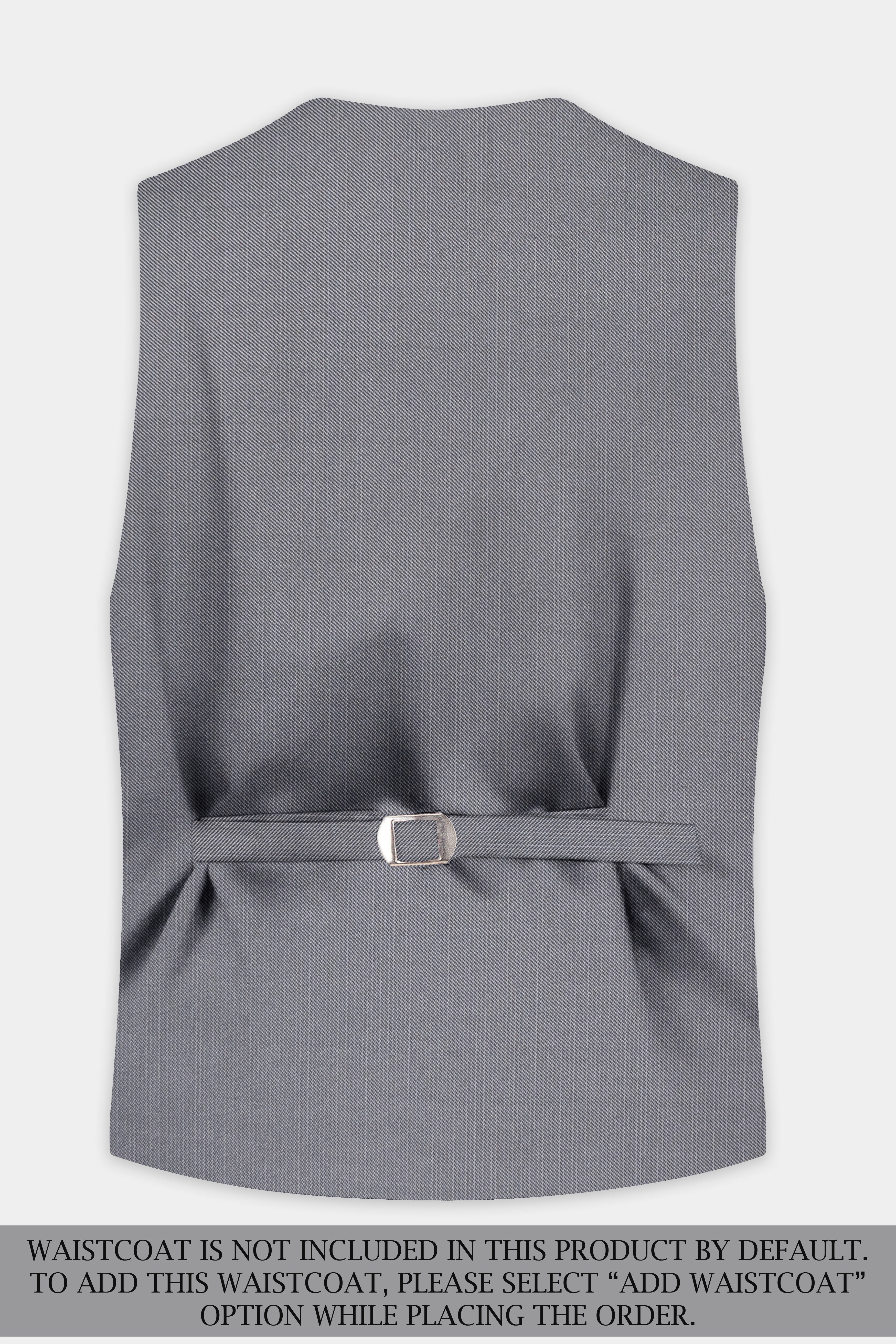 Dorian-Friar Gray Solid Wool Rich Double Breasted Slight Stretch Suit