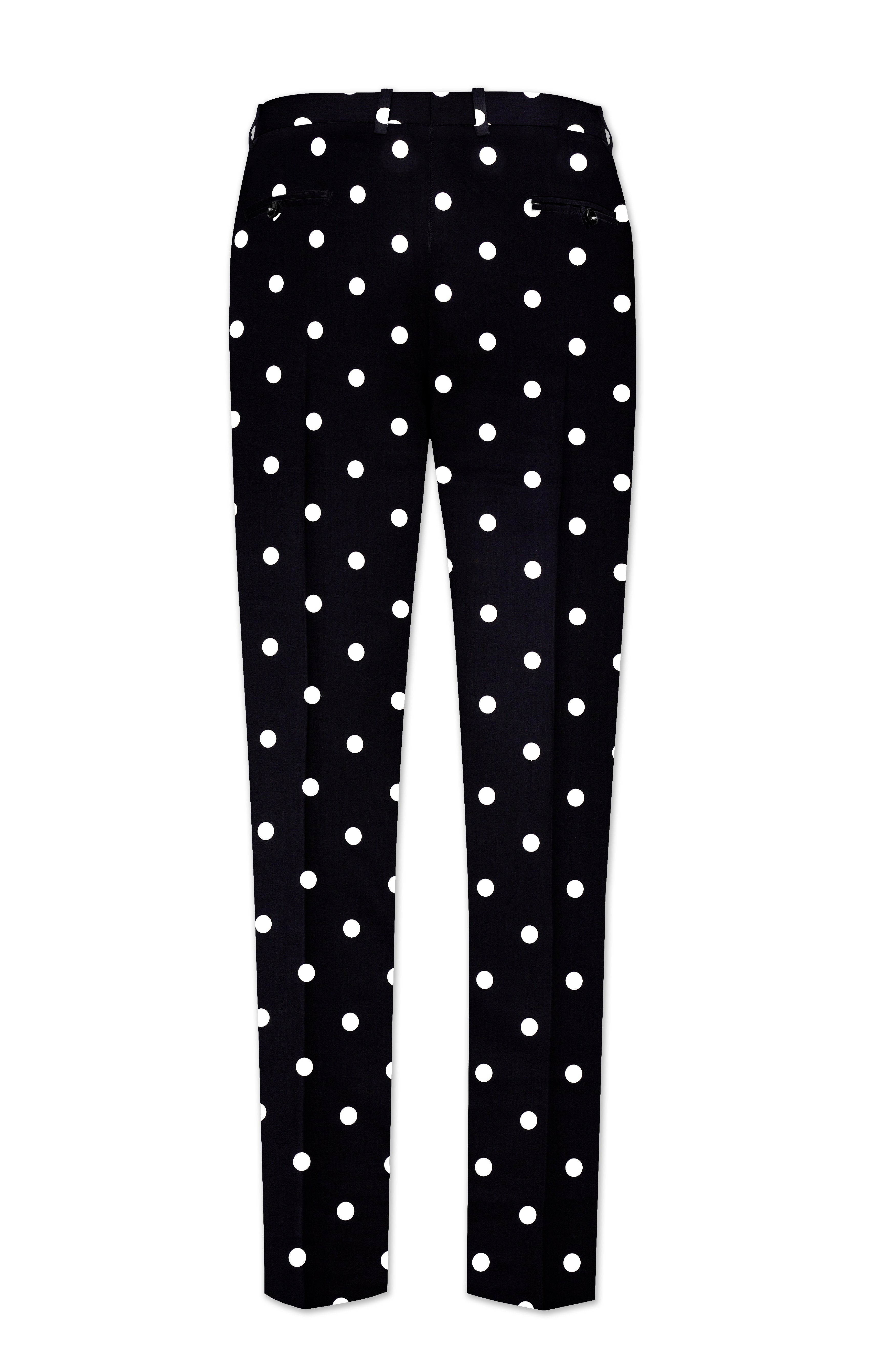 Jade Black Polka print Premium cotton Suit
