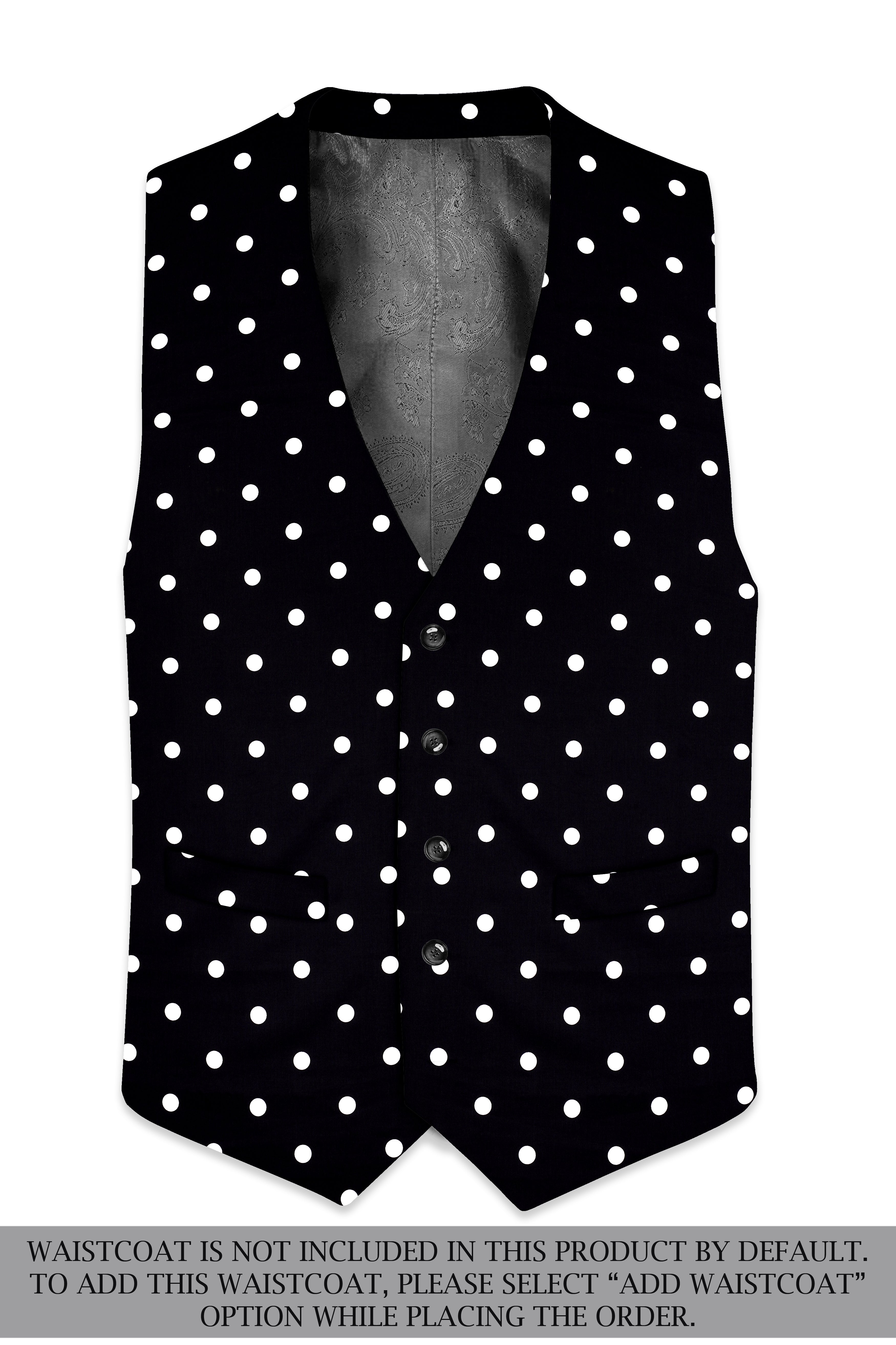 Jade Black Polka print Premium cotton Suit