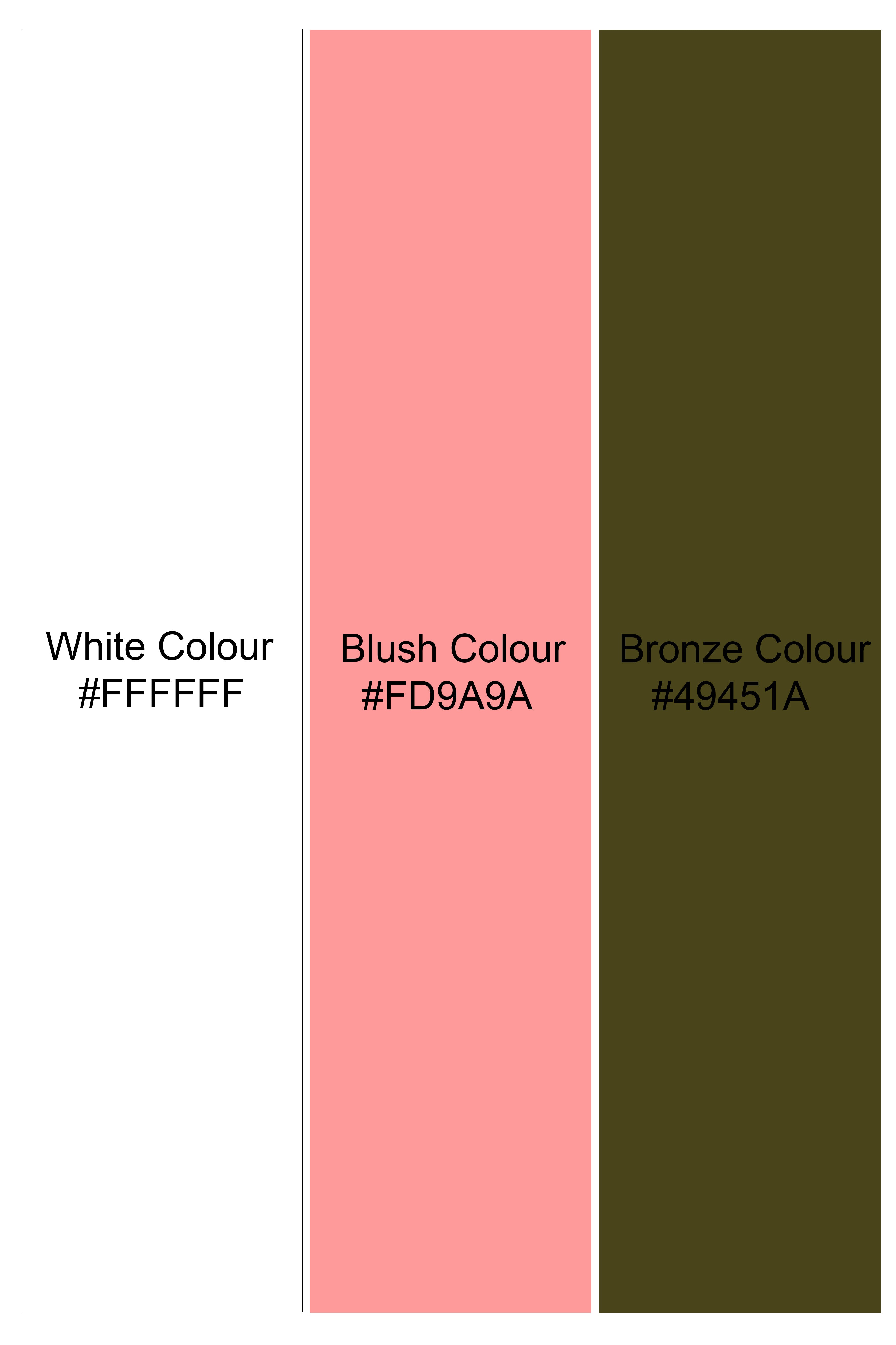 Off White And Blush Peach Multicolor Sequin and thread Embroidered Tuxedo Suit