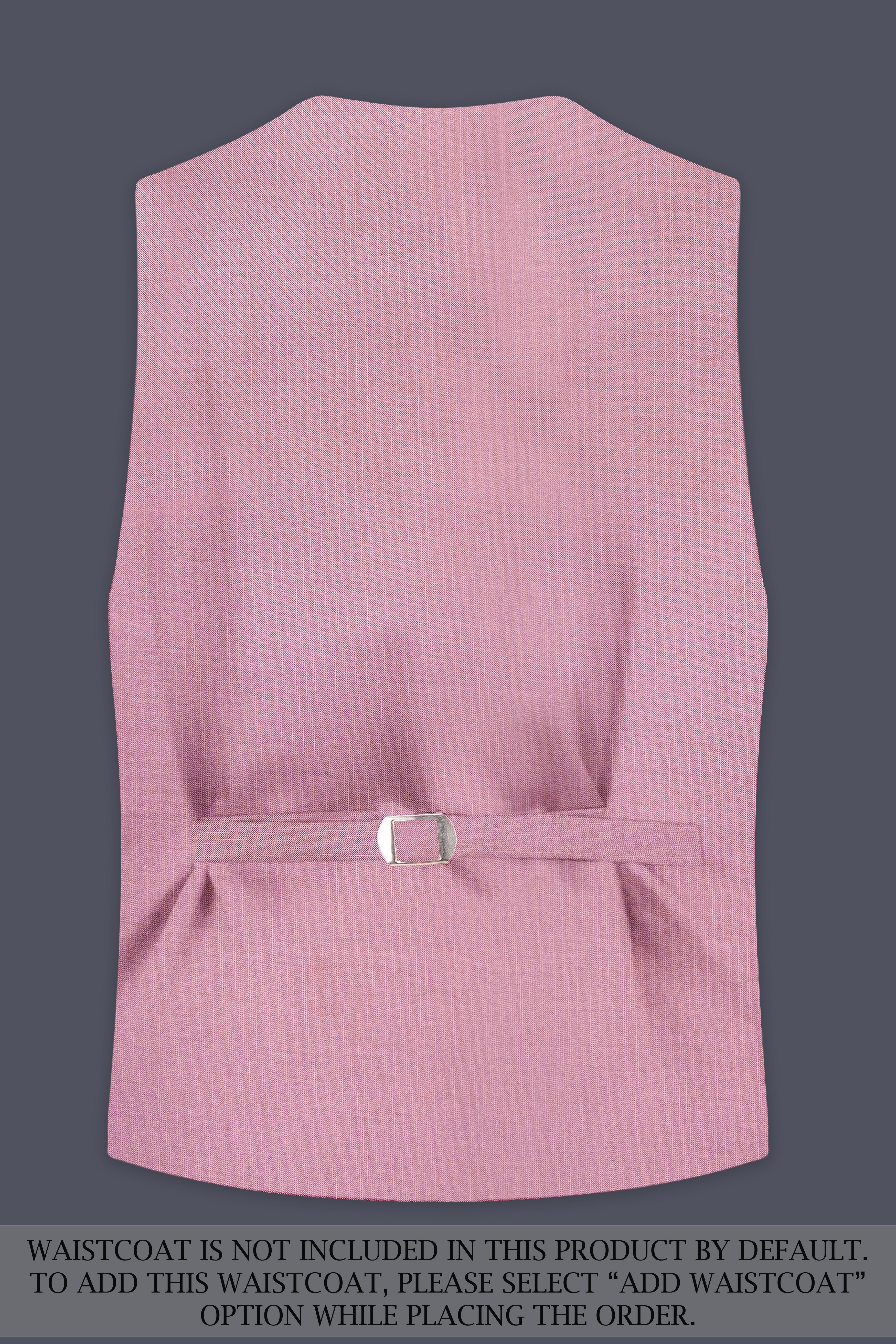 Viola Pink Solid Wool Rich Single Breasted Slight Stretch Suit