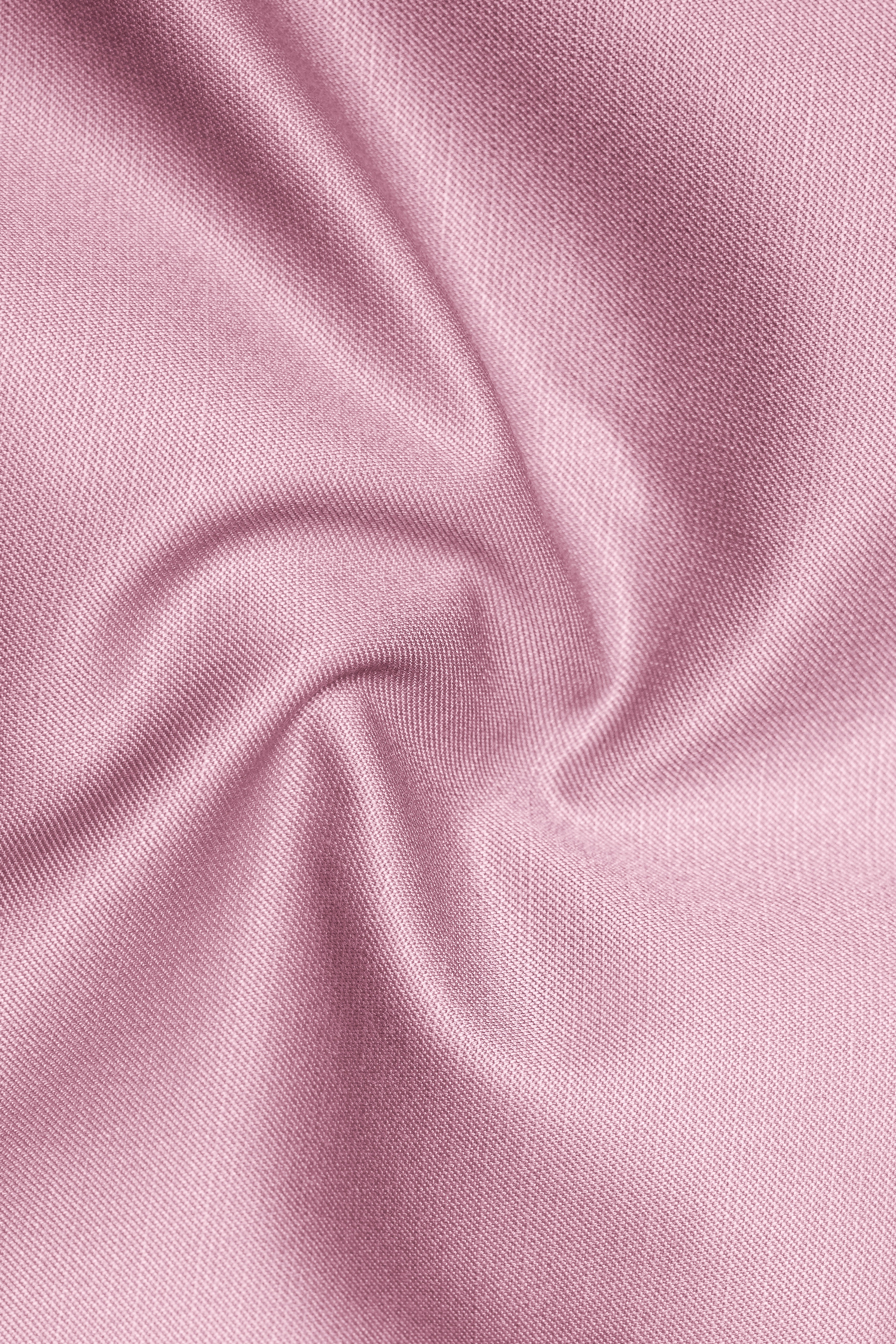 Viola Pink Solid Wool Rich Slight Stretch Waistband Pant