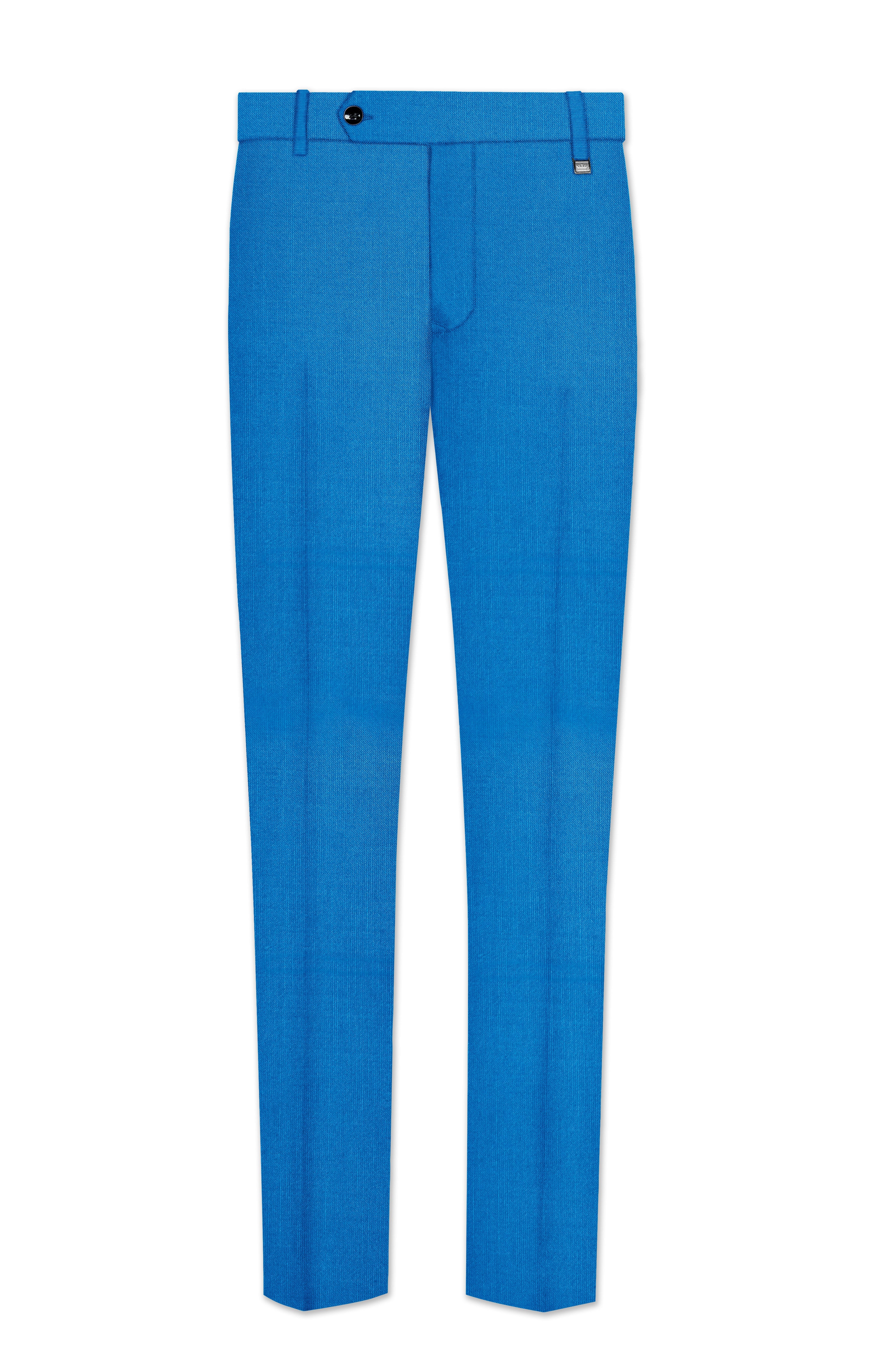 Azure-Venice Blue Wool Rich Tuxedo Slight Stretch Suit