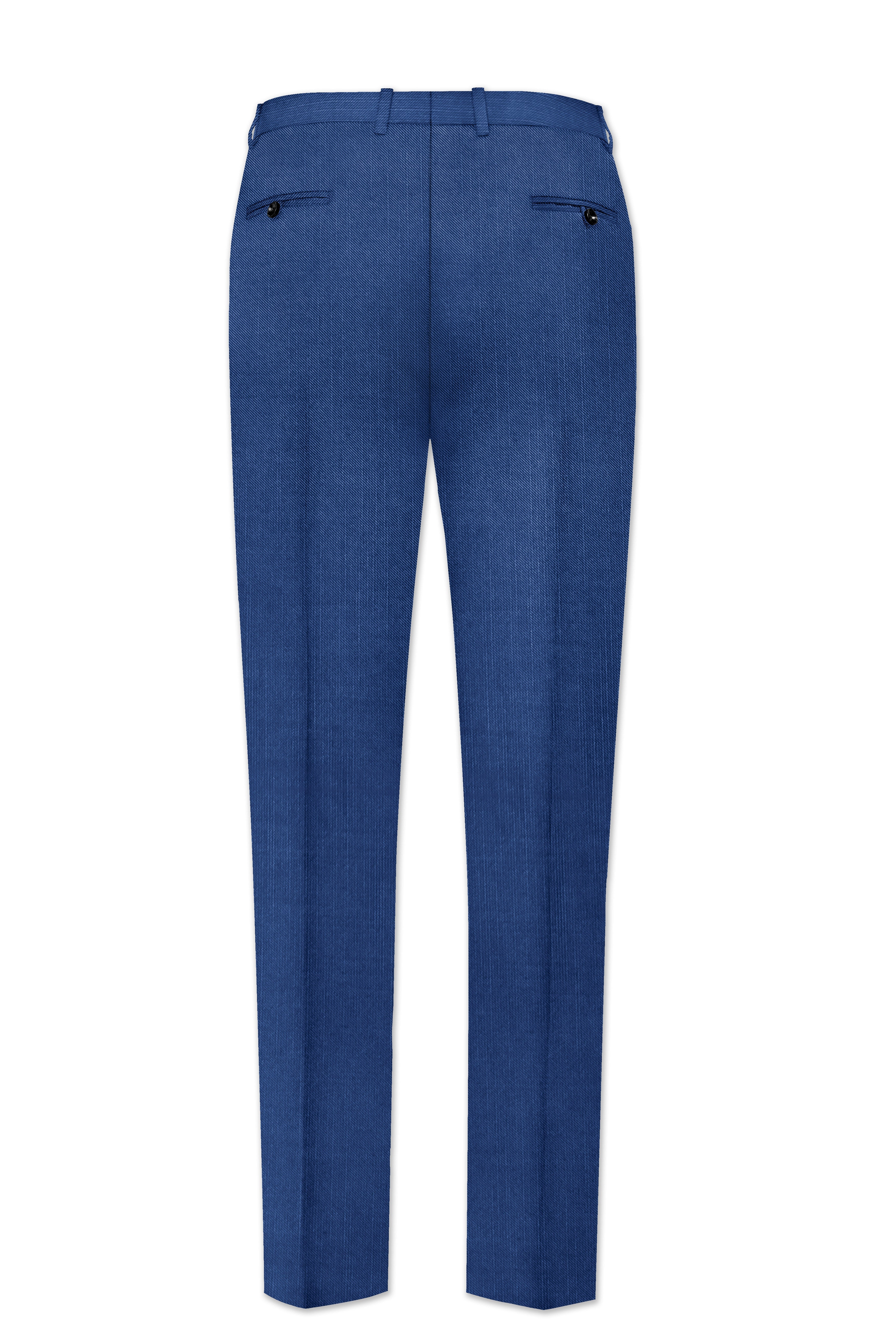 Marinoir-Cello Blue Wool Rich Tuxedo Slight Stretch Suit