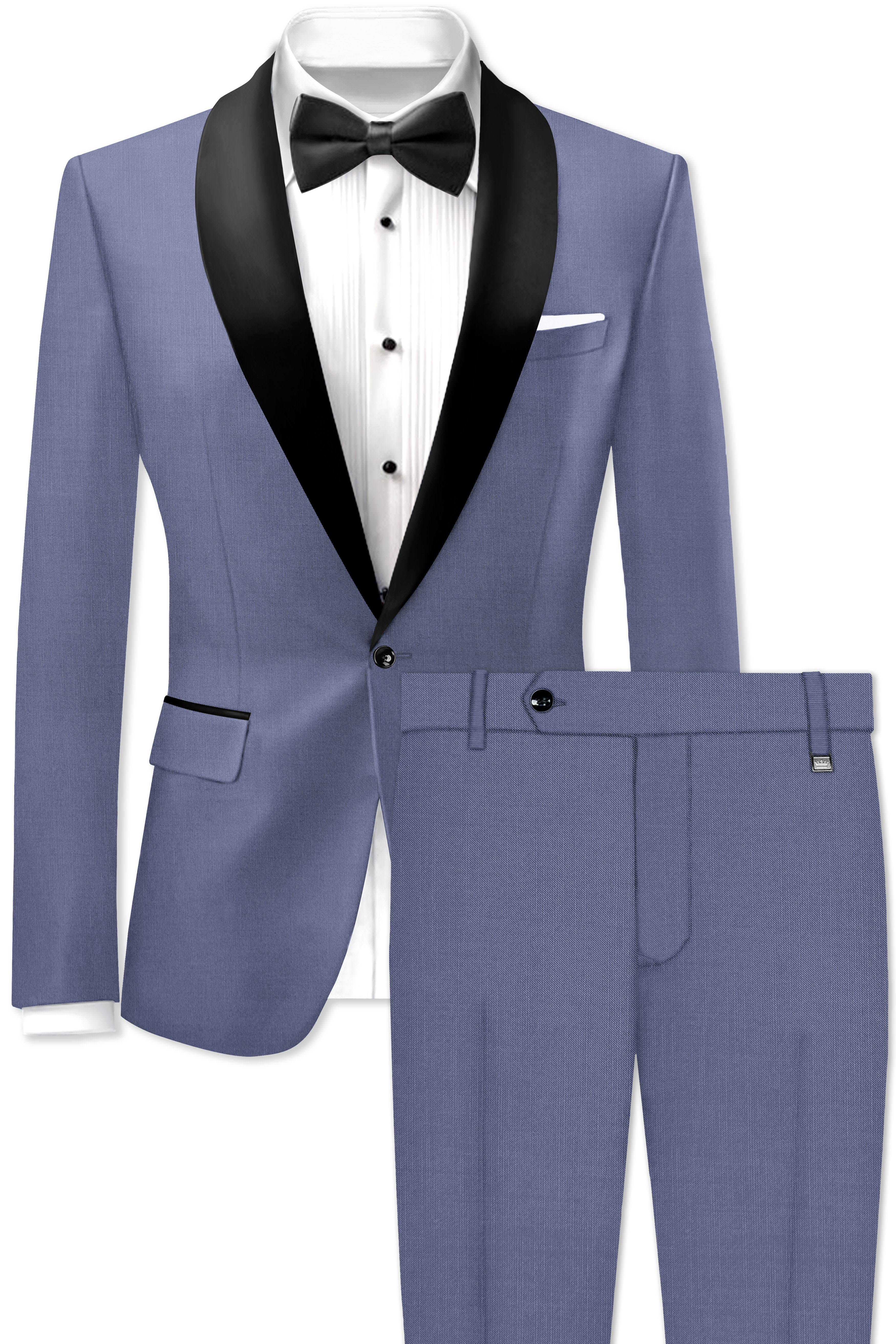 Zenith-Comet Gray Wool Rich Tuxedo Slight Stretch Suit