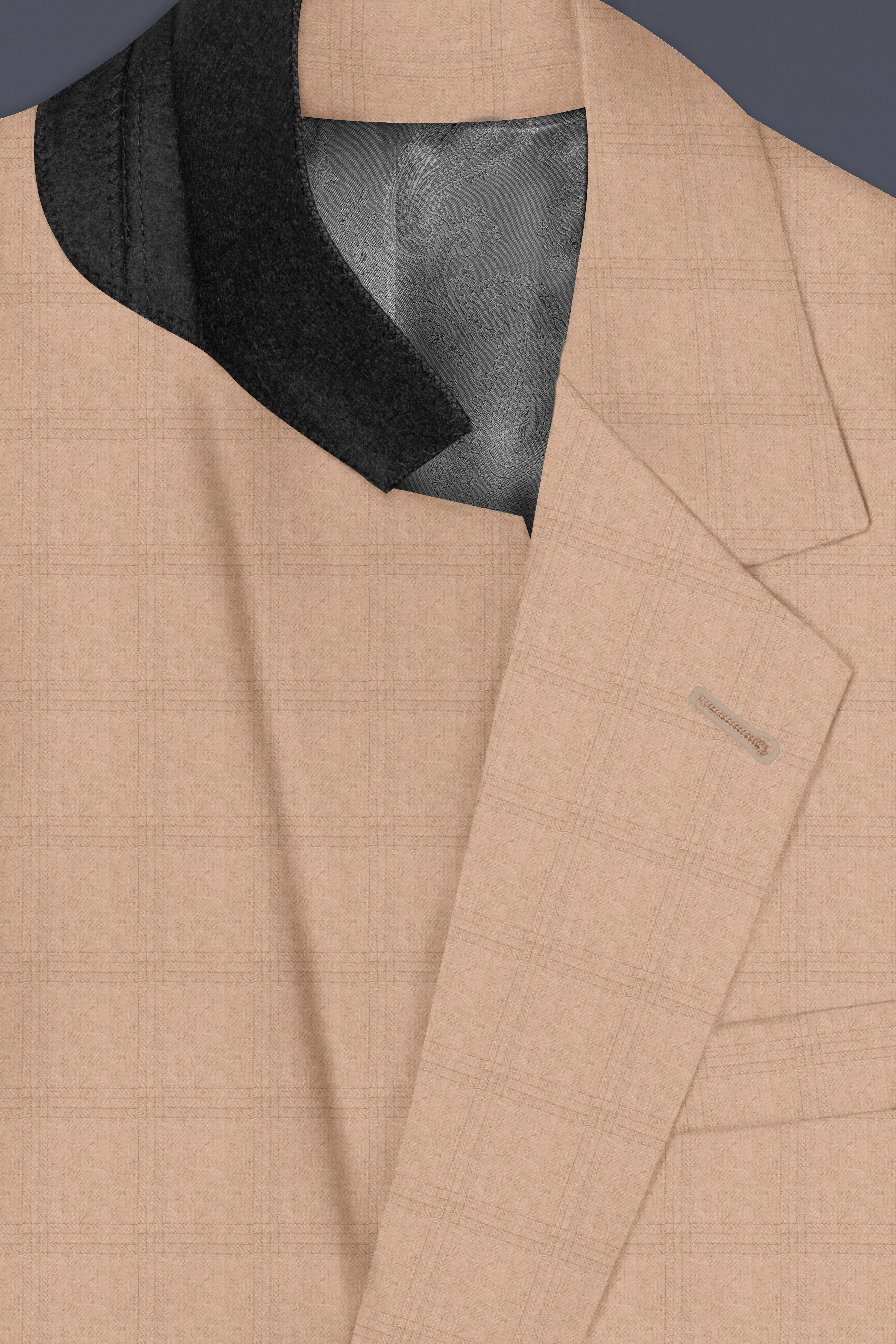 Velcrema-Sorrell Cream Wool Rich Single Breasted Suit