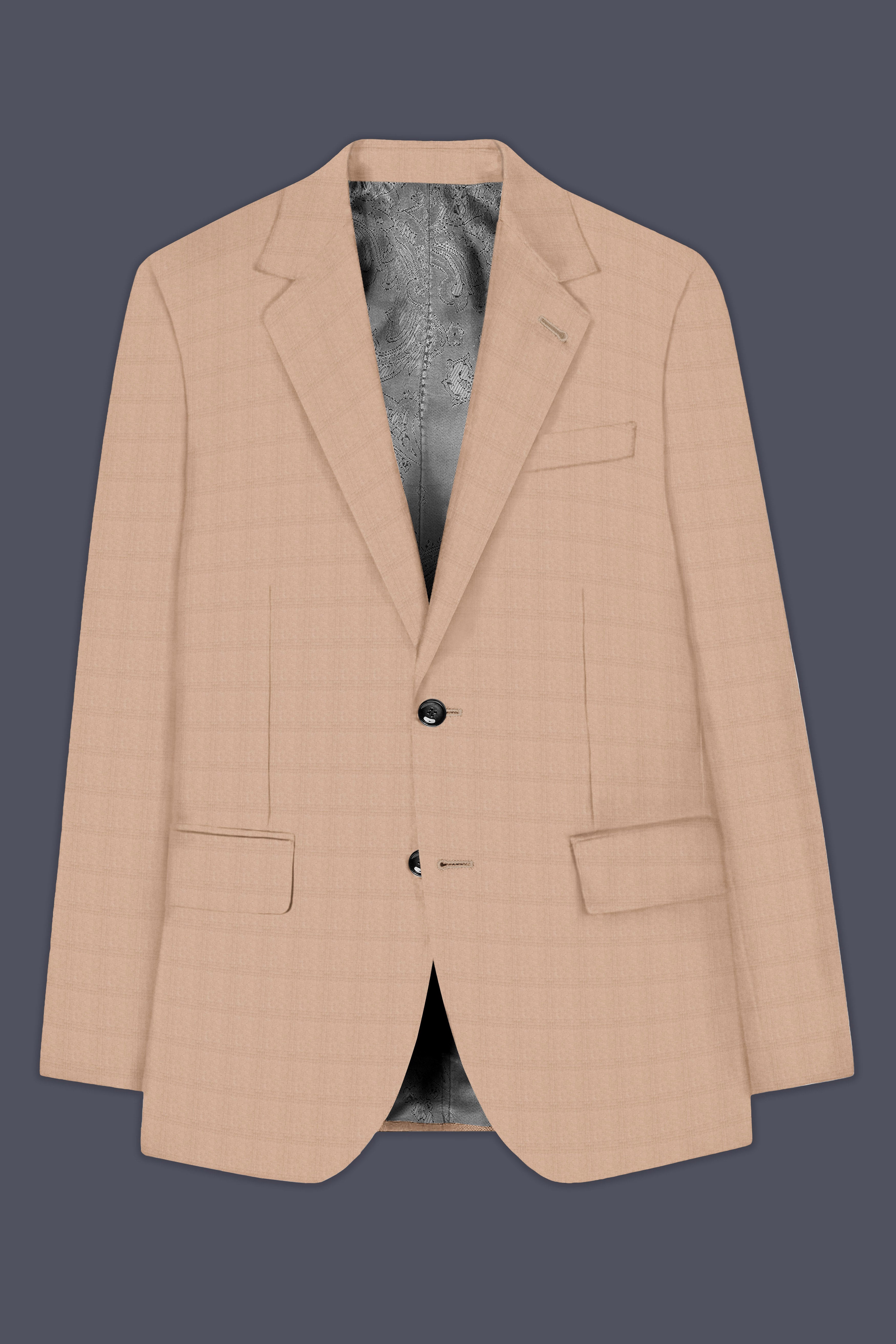 Velcrema-Sorrell Cream Wool Rich Single Breasted Suit