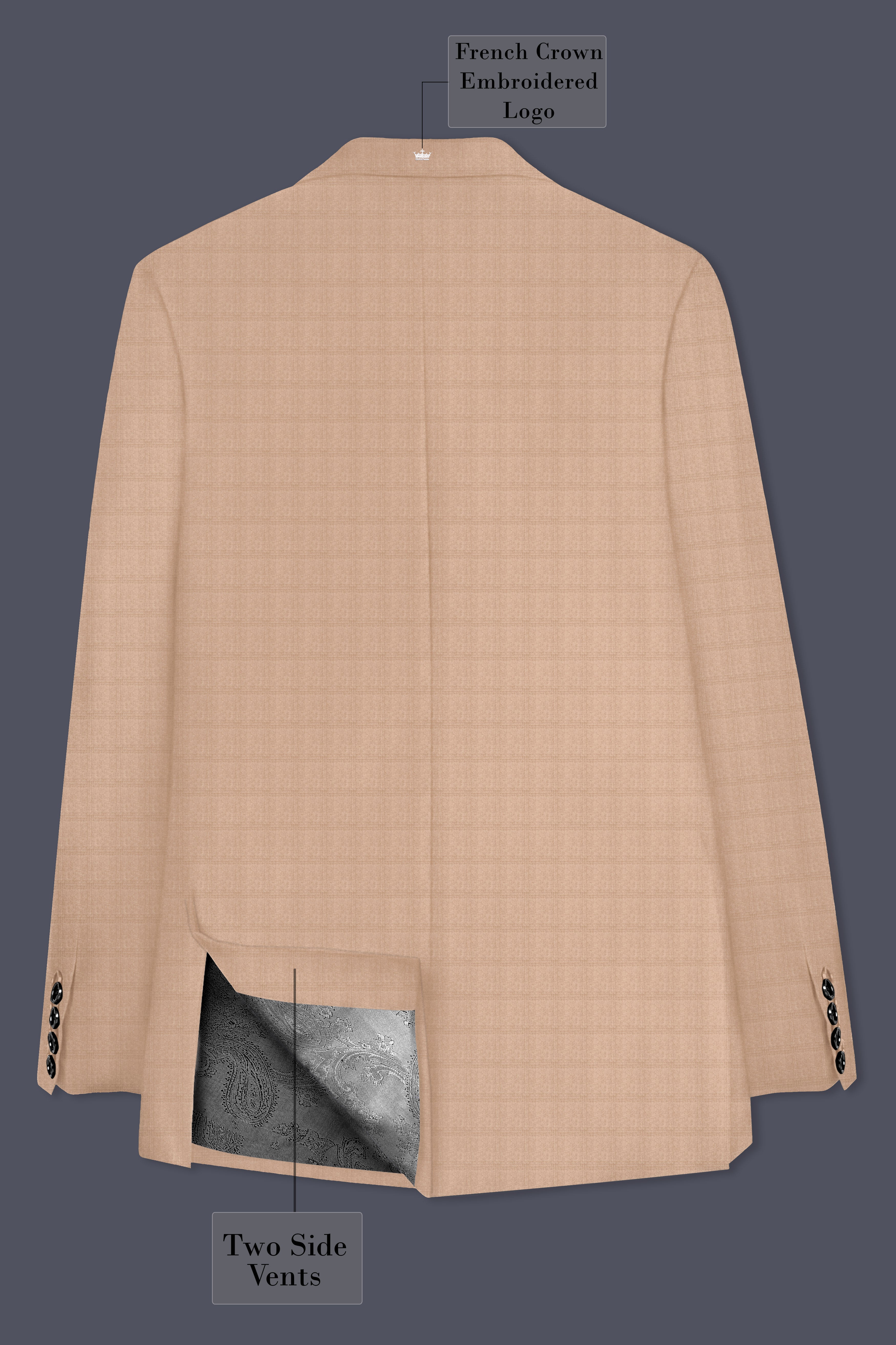 Velcrema-Sorrell Cream Wool Rich Single Breasted Suit