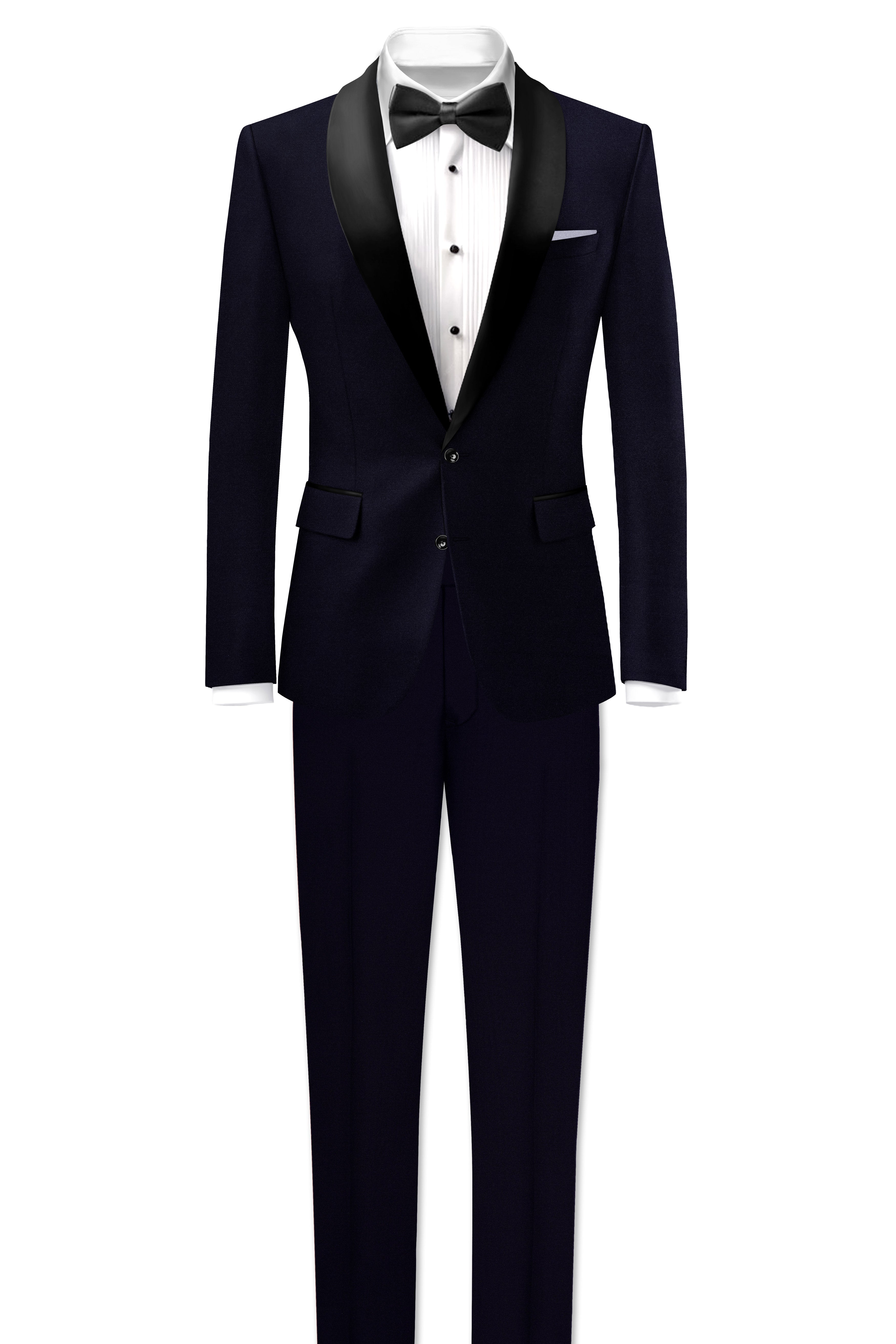 Vistaro-Korean Blue (The Best Blue We Have) Wool Rich Tuxedo Stretchable Traveler Suit