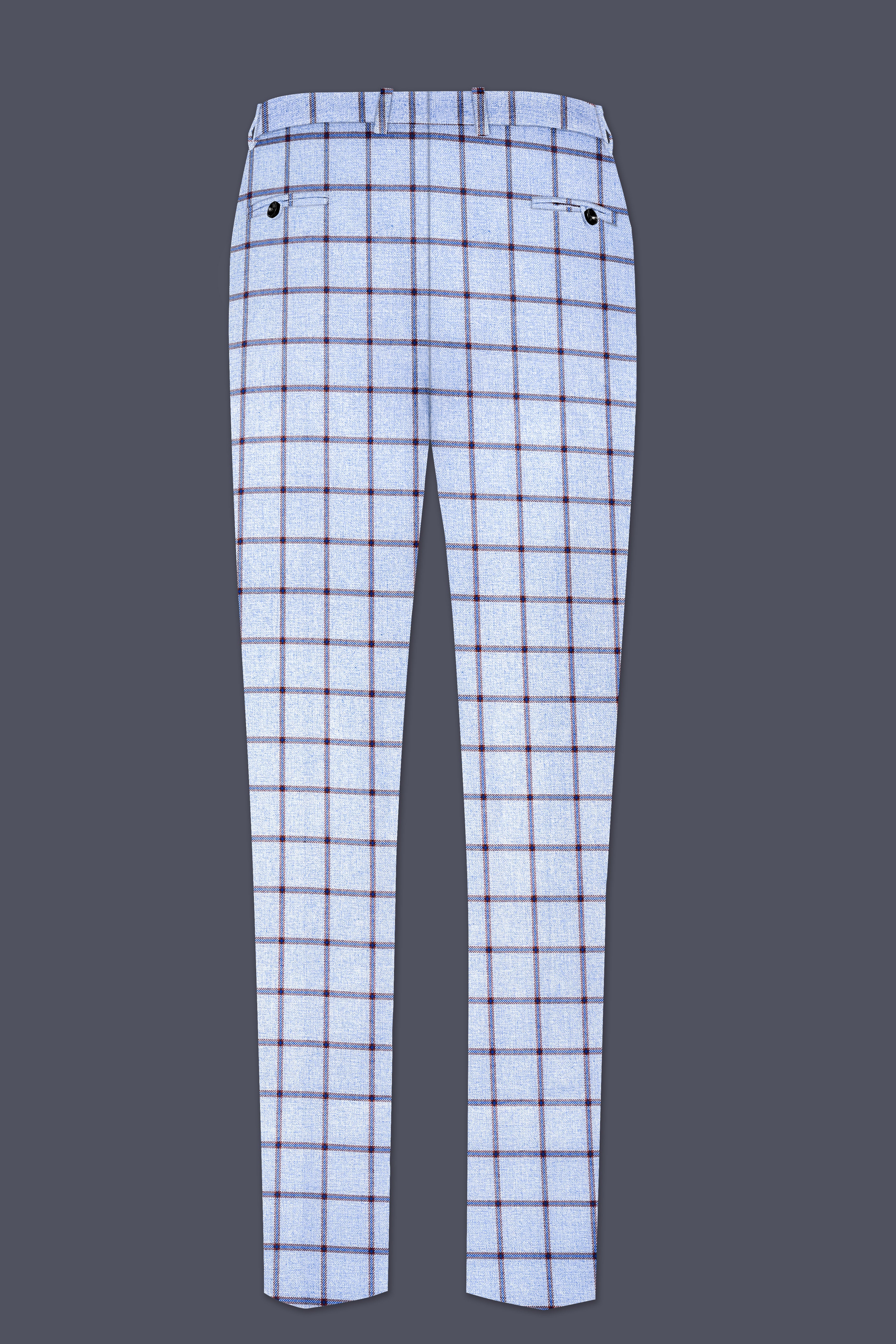 Mistrel-Spun Pearl Gray Windows Wool Rich Single Breasted Suit