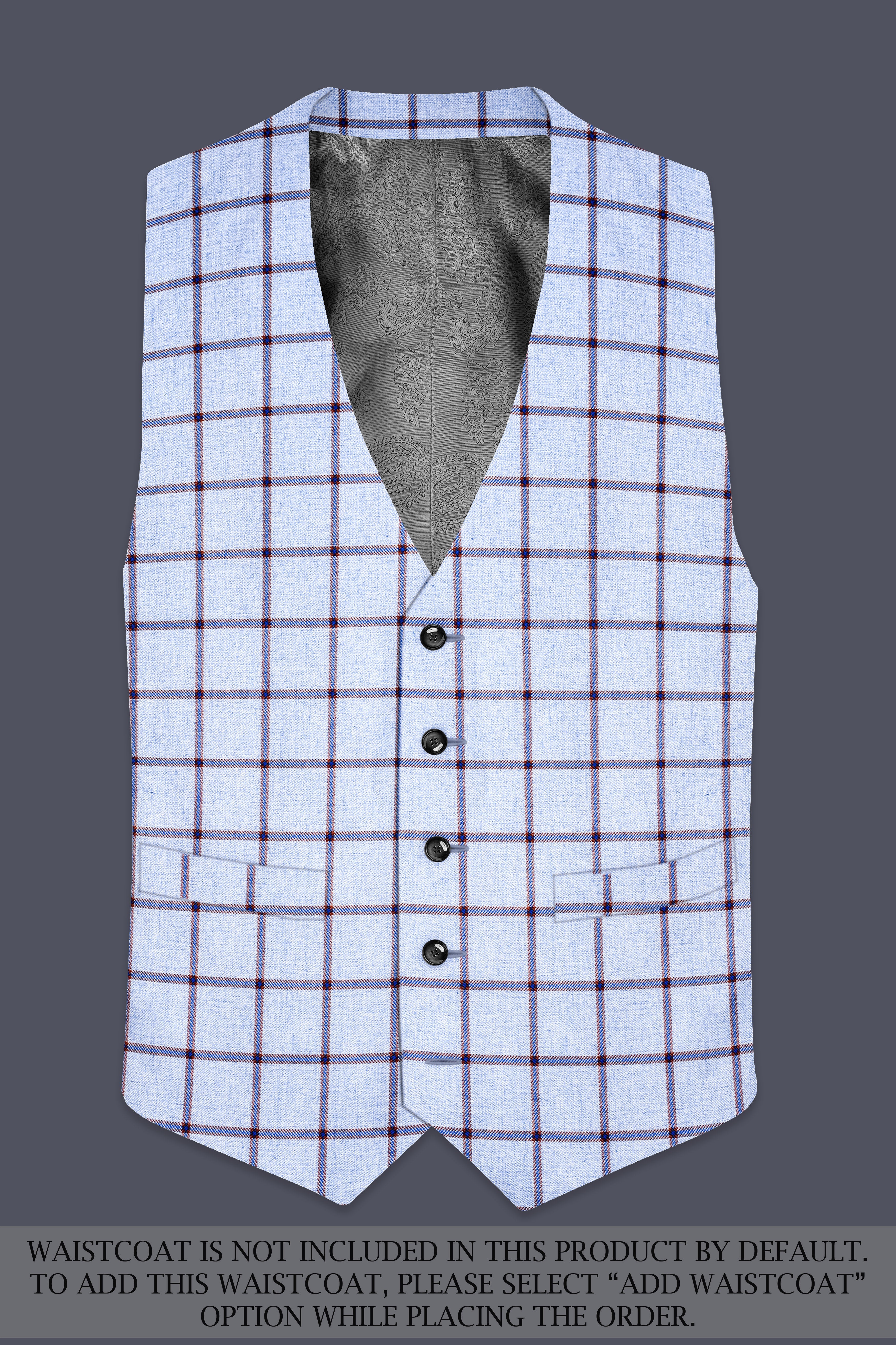 Mistrel-Spun Pearl Gray Windows Wool Rich Single Breasted Suit