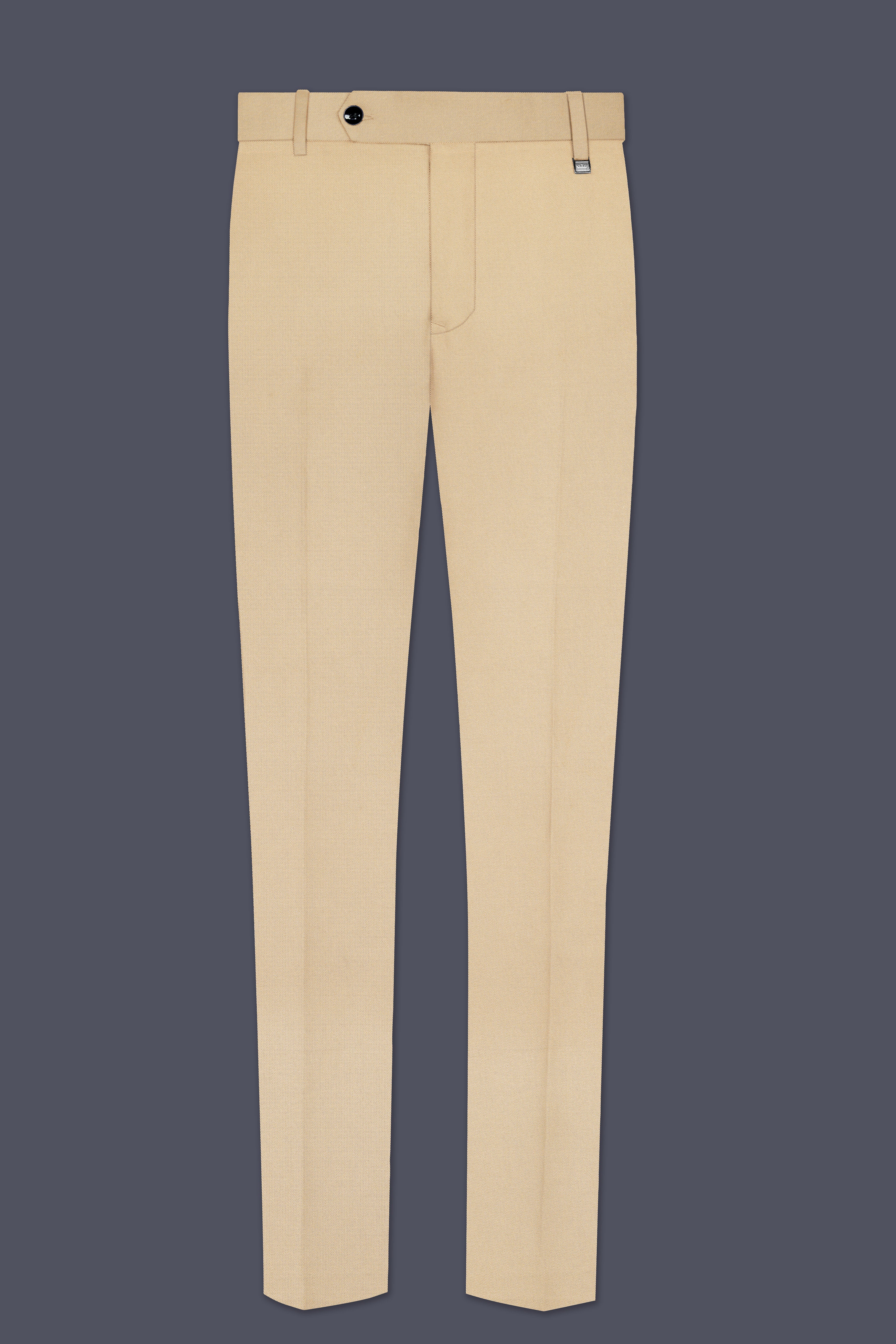 Beauroan-Sandrift Brown Premium Cotton Single Breasted Suit