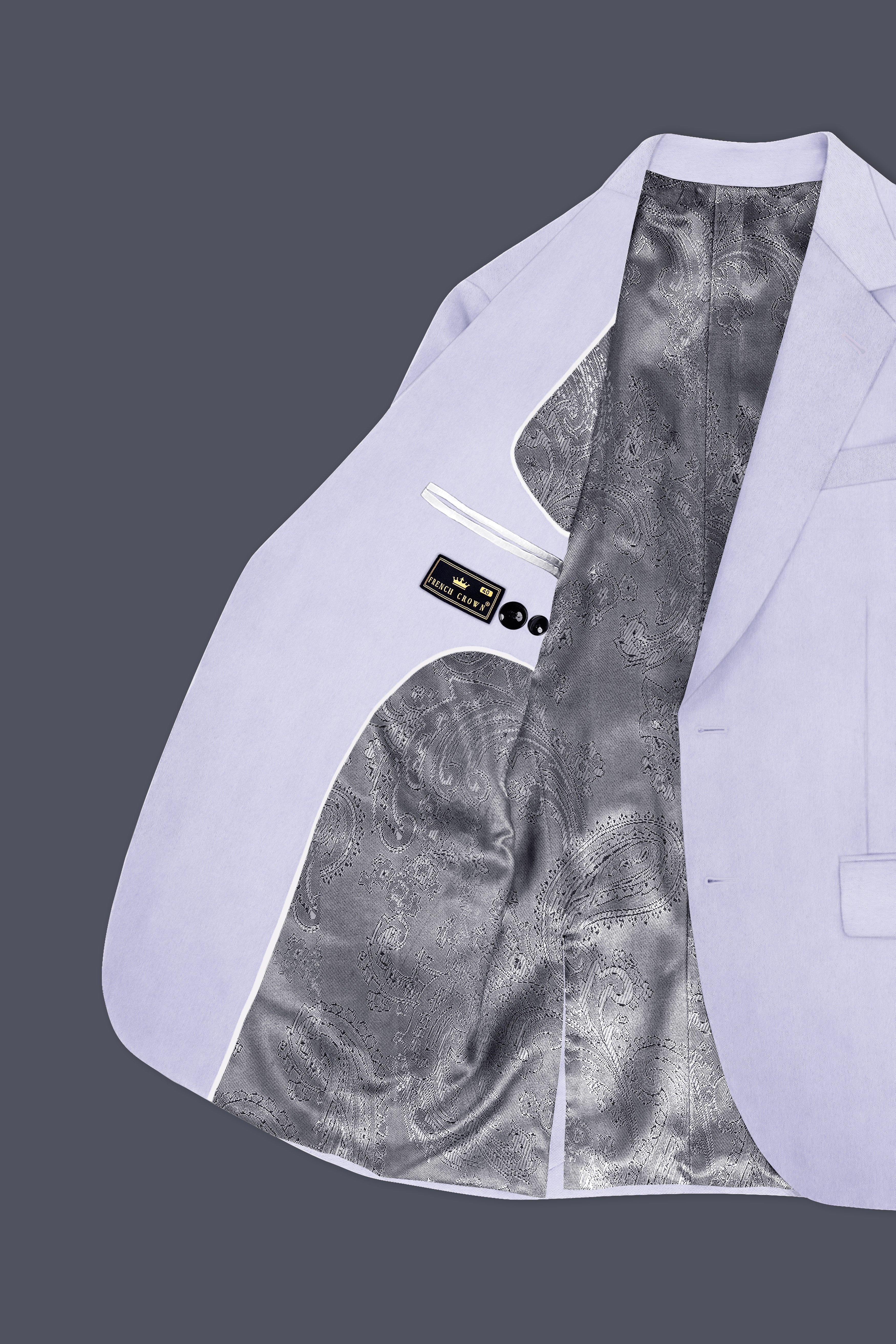 Primoux-Prelude Gray Premium Cotton Single Breasted Suit