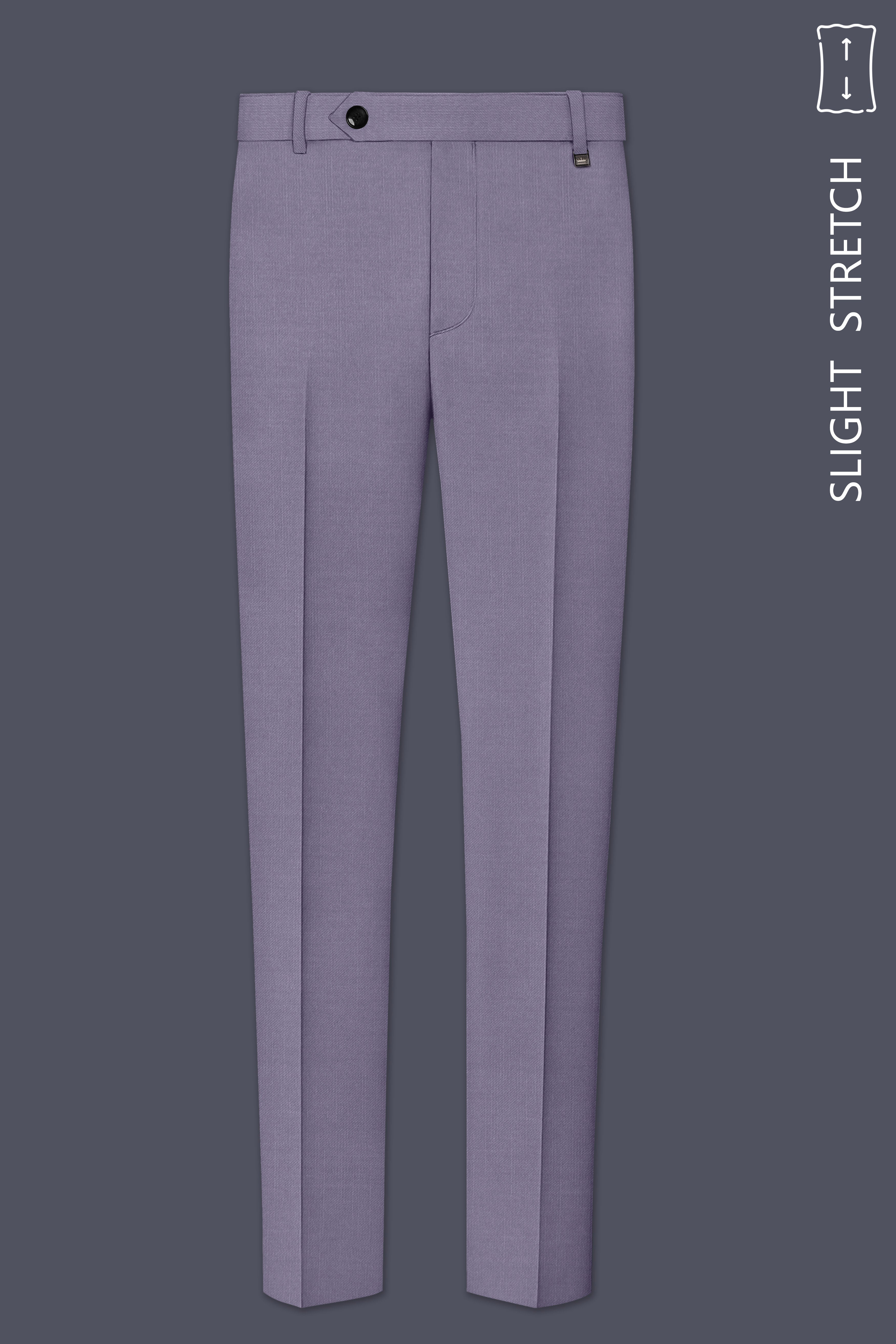 Roylen-Mountbatten Purple Wool Rich Single Breasted Slight Stretch Suit