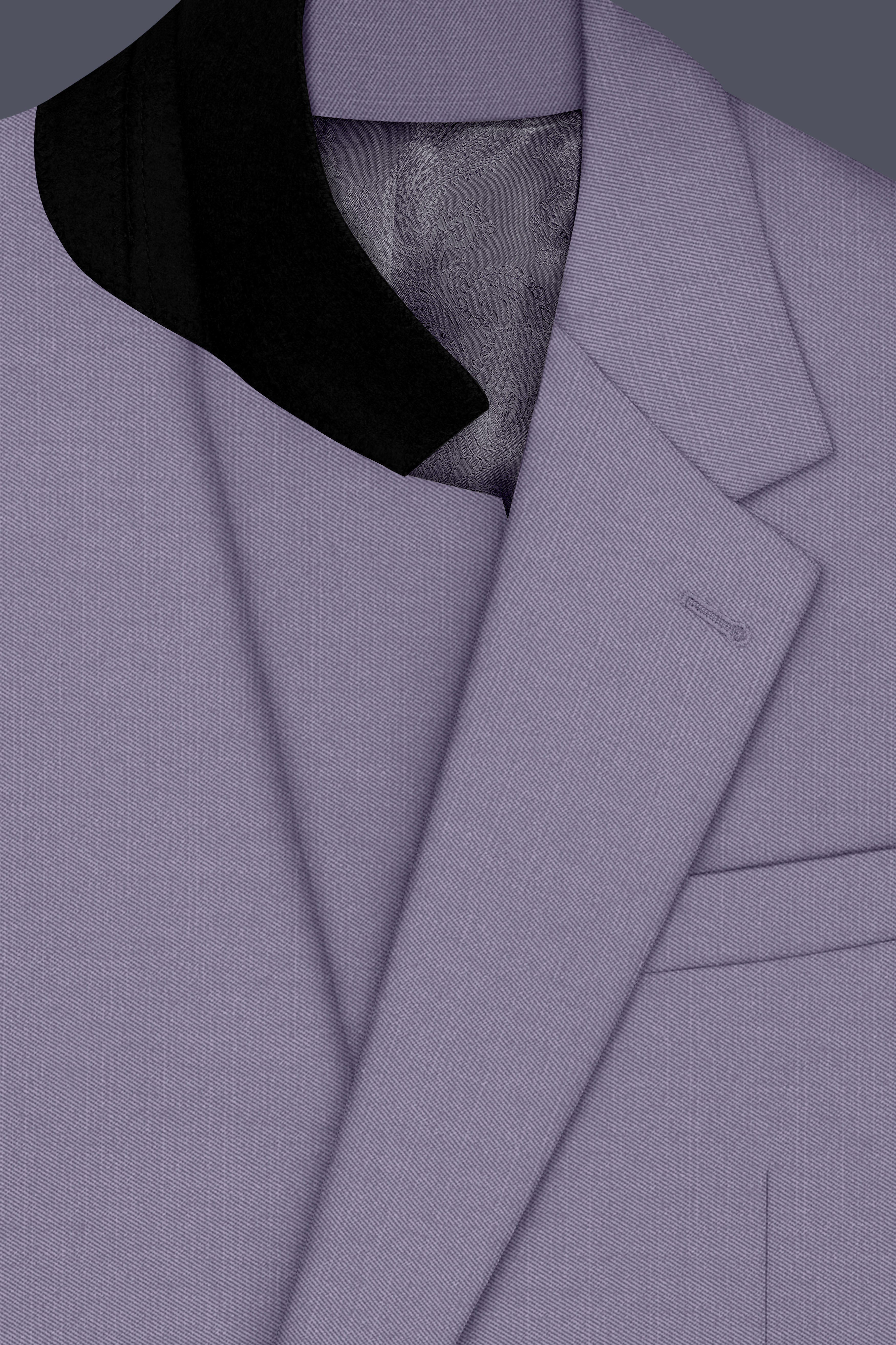 Roylen-Mountbatten Purple Wool Rich Single Breasted Slight Stretch Suit