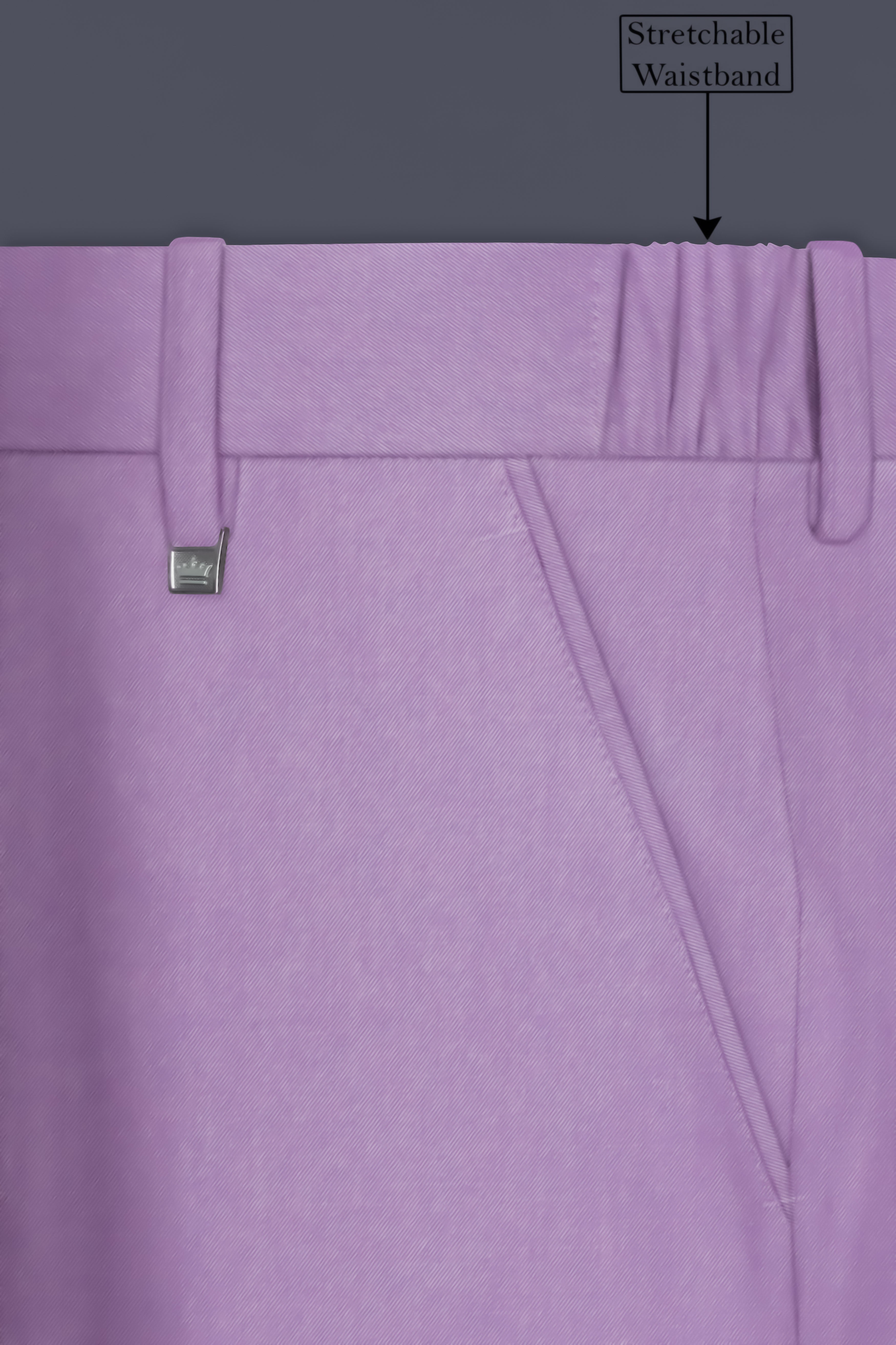 Roylen-Mountbatten Purple Wool Rich Single Breasted Slight Stretch Suit