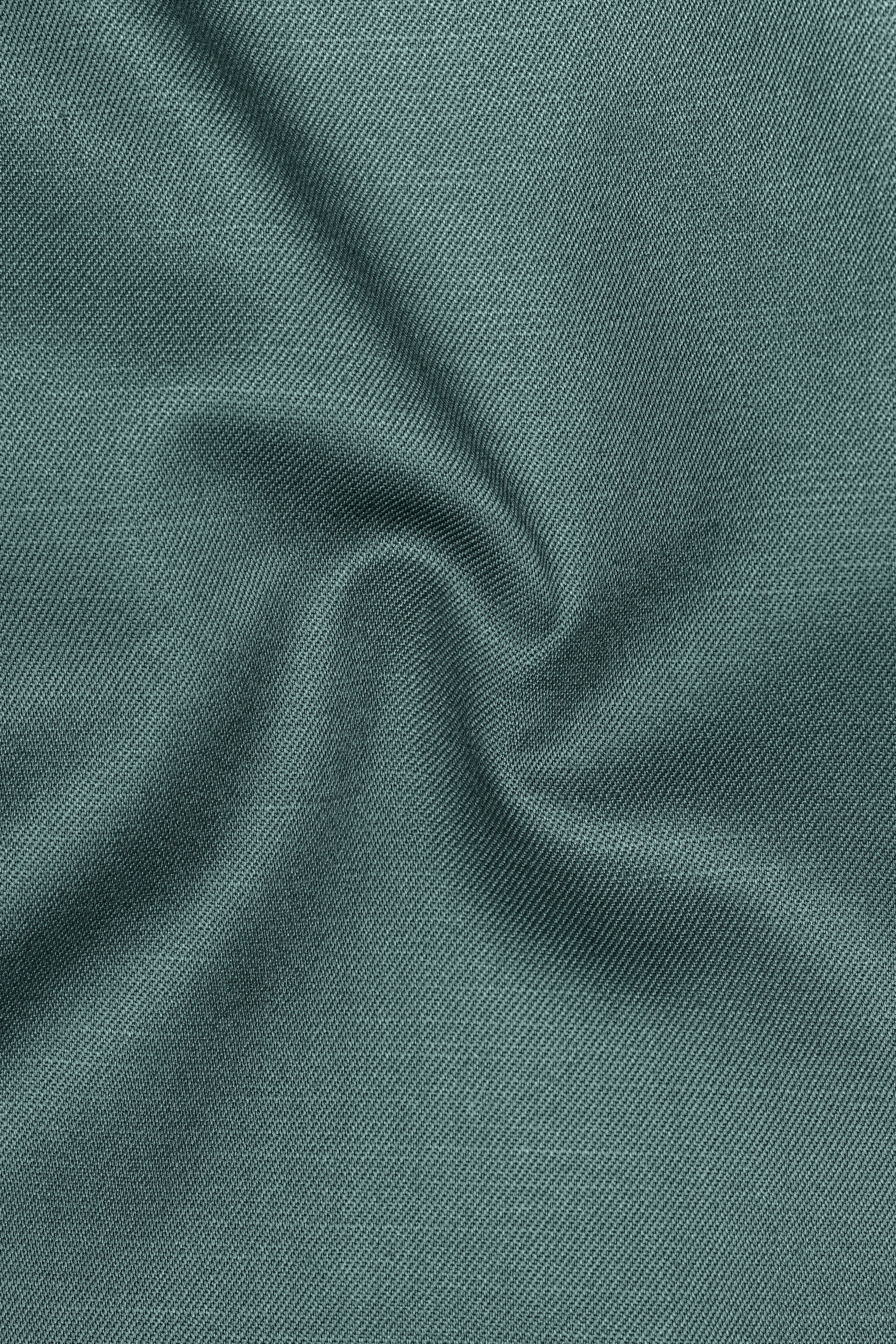 Travliam-William Green Wool Rich Single Breasted Slight Stretch Suit