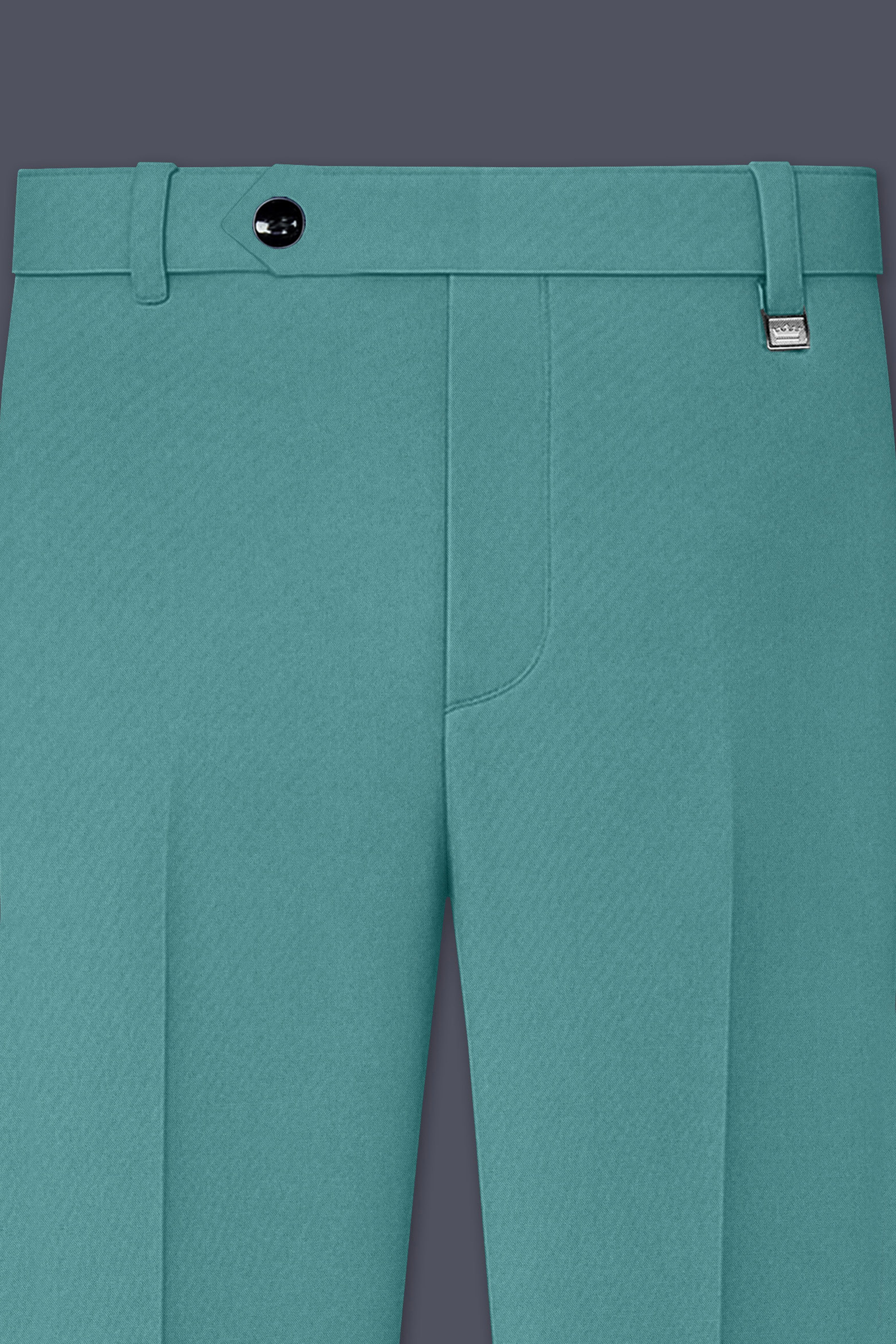 Travirid-Gothic Green Wool Rich Stretchable Traveler Tuxedo Suit