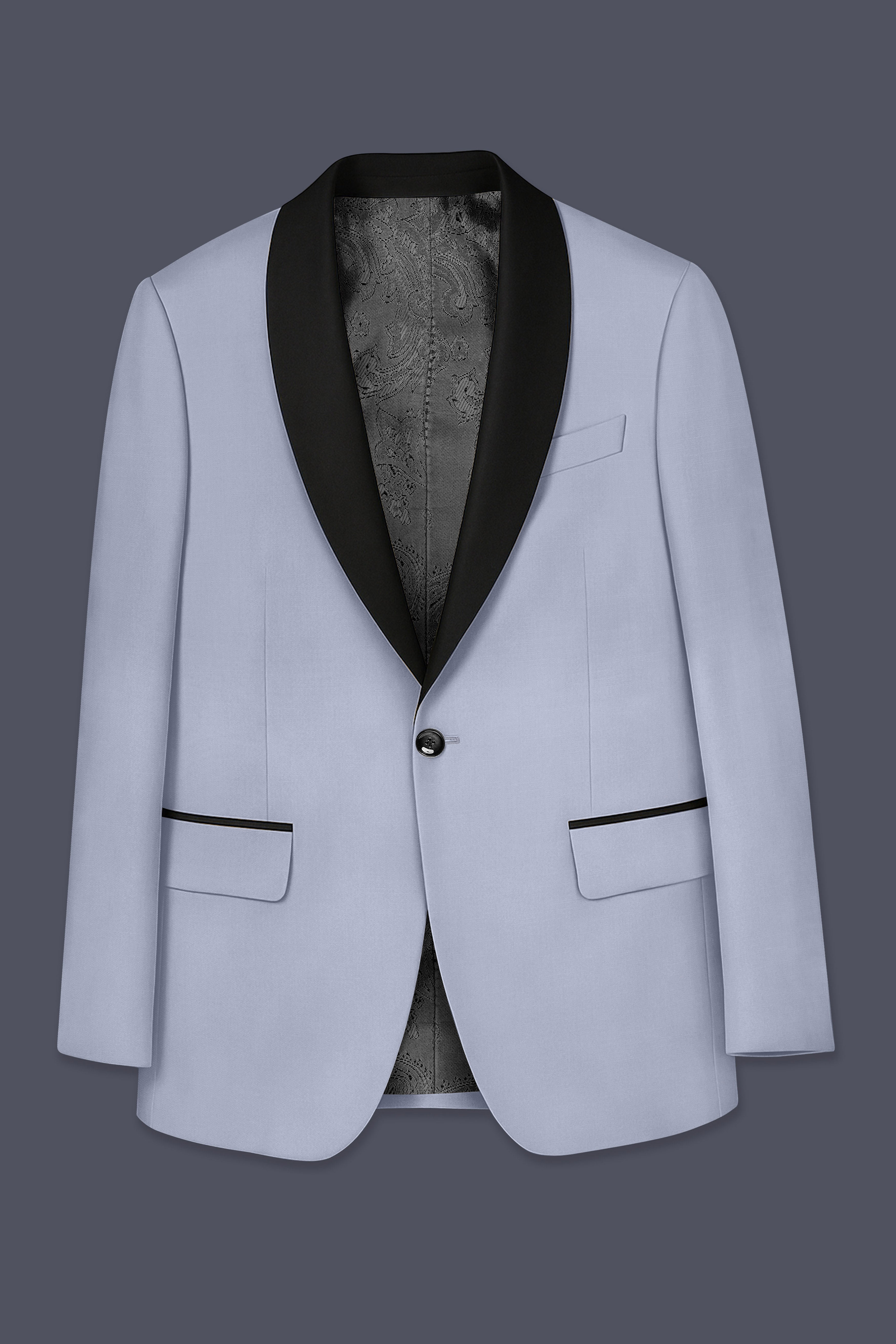 Silgrove-Loblolly Gray Wool Rich Stretchable Traveler Tuxedo Suit