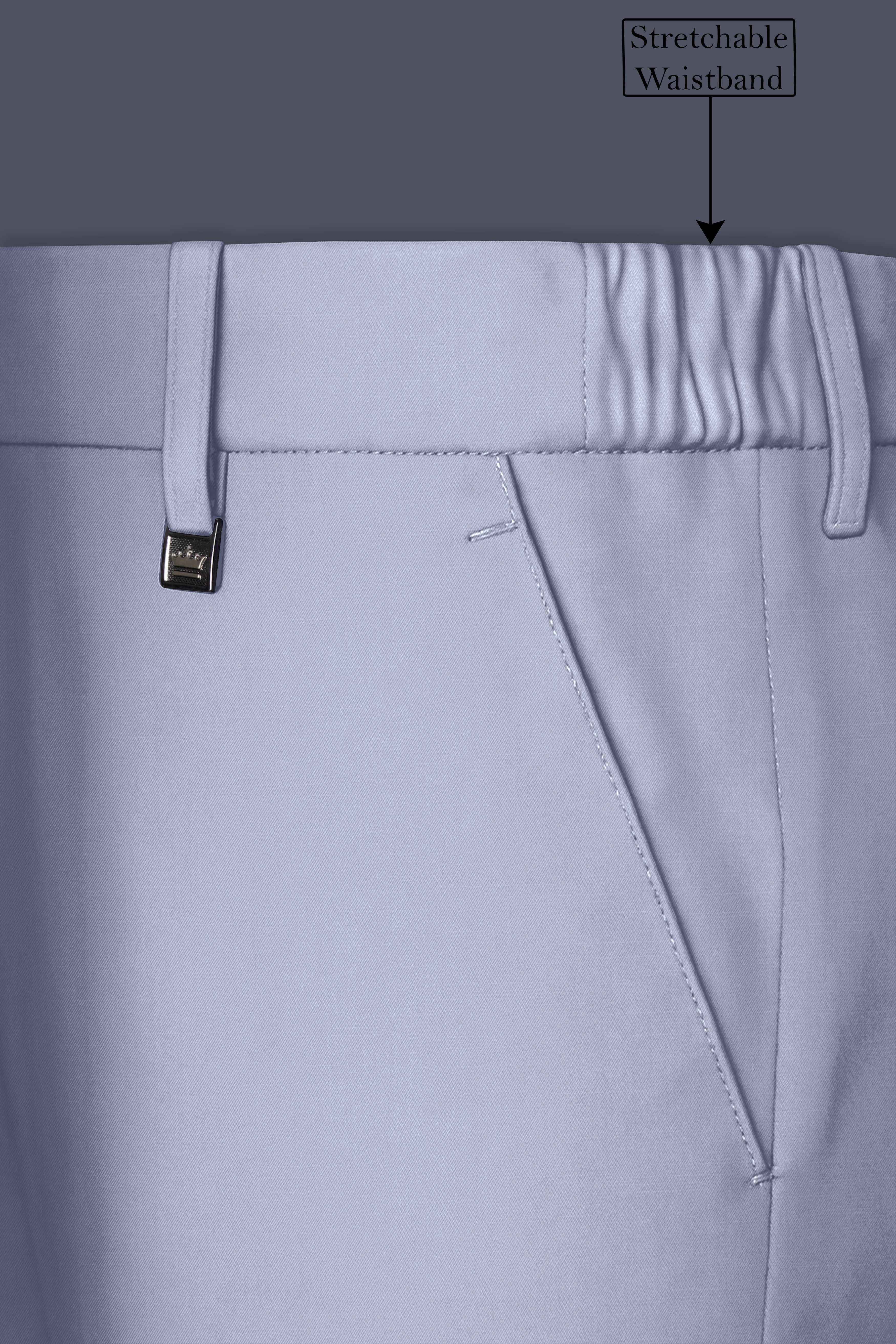 Silgrove-Loblolly Gray Wool Rich Cross Placket Bandhgala Stretchable Traveler Suit
