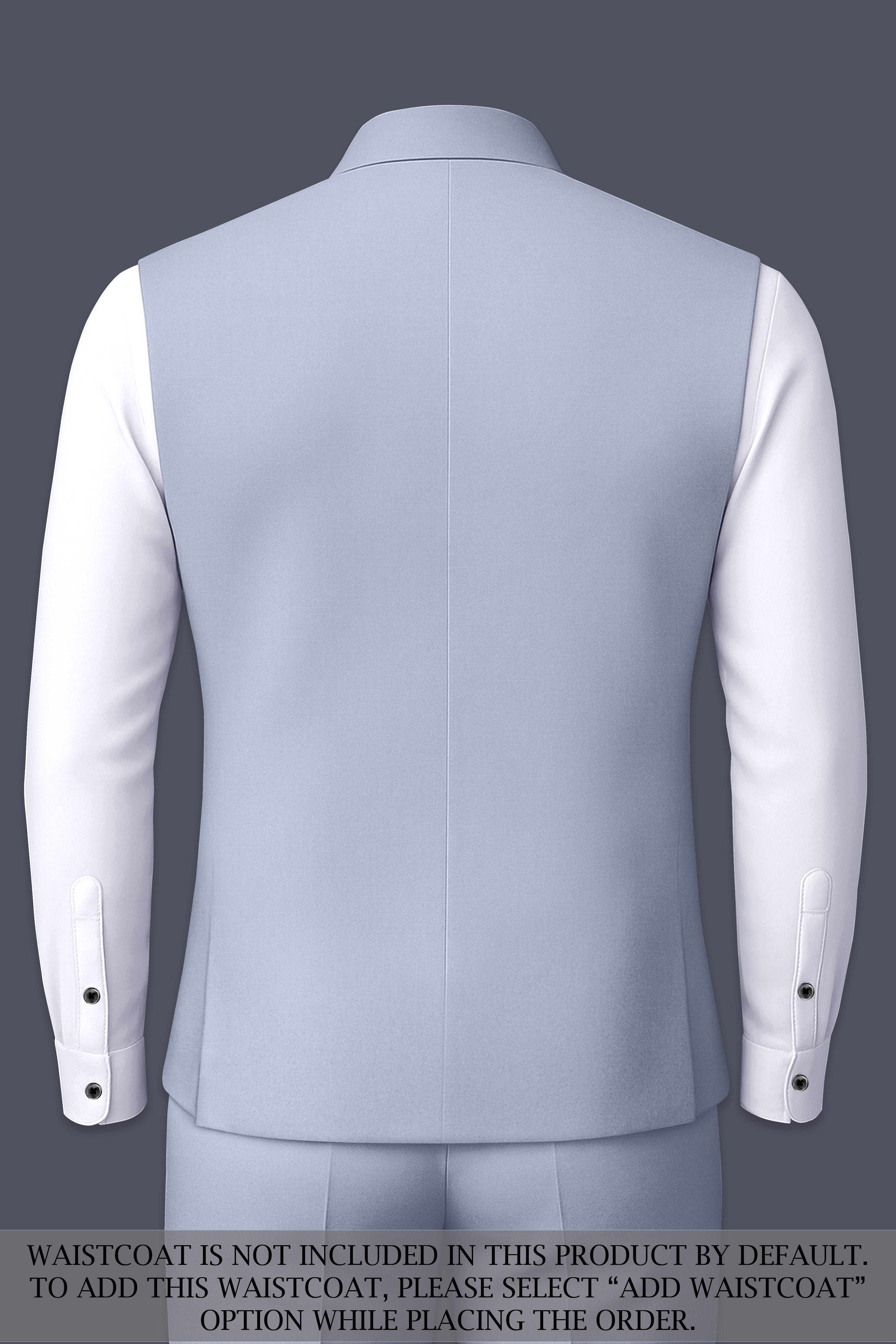 Silgrove-Loblolly Gray Wool Rich Cross Placket Bandhgala Stretchable Traveler Suit