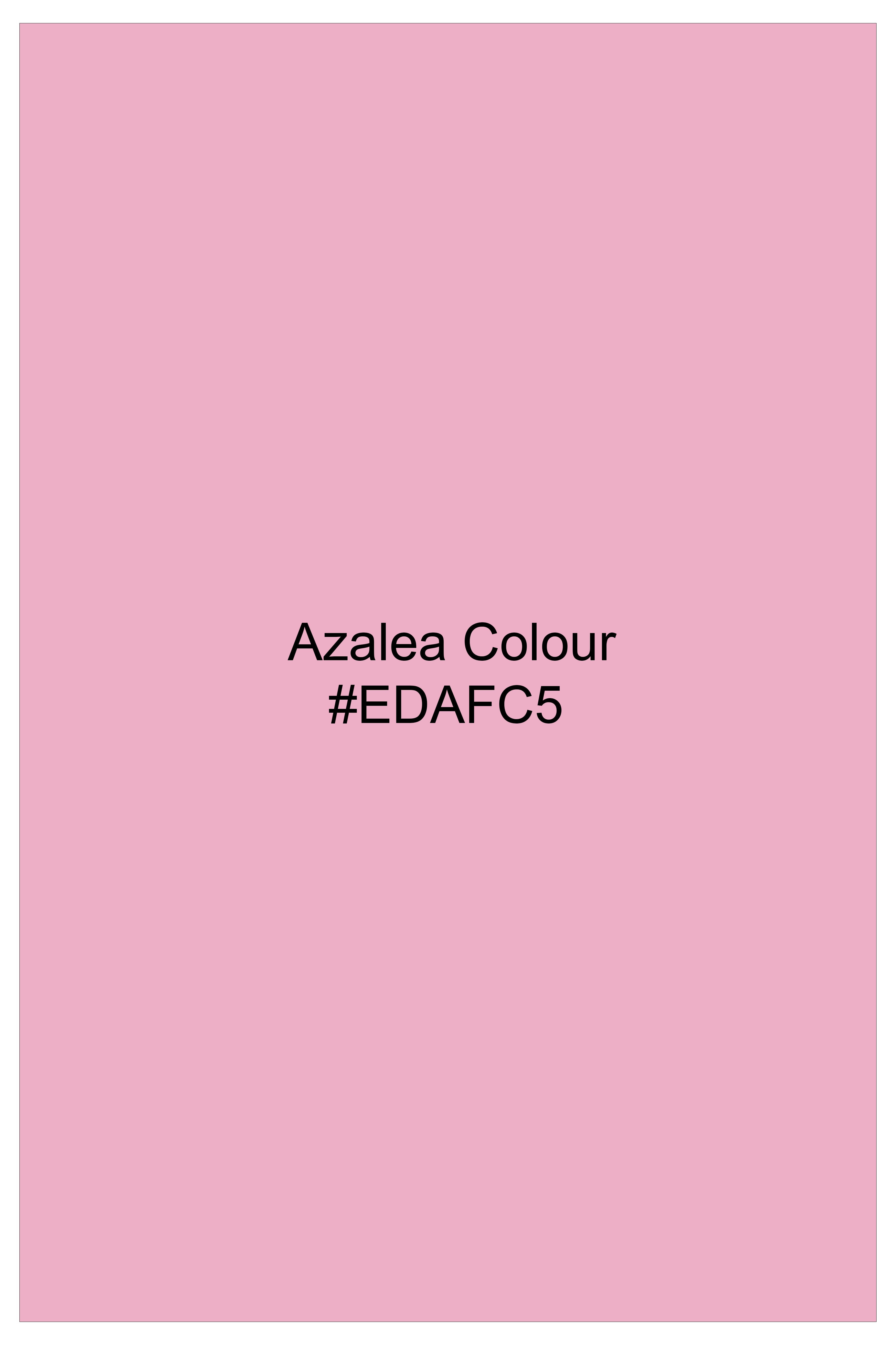 Fleurvel-Azalea Pink Velvet Peak Lapel Tuxedo Suit