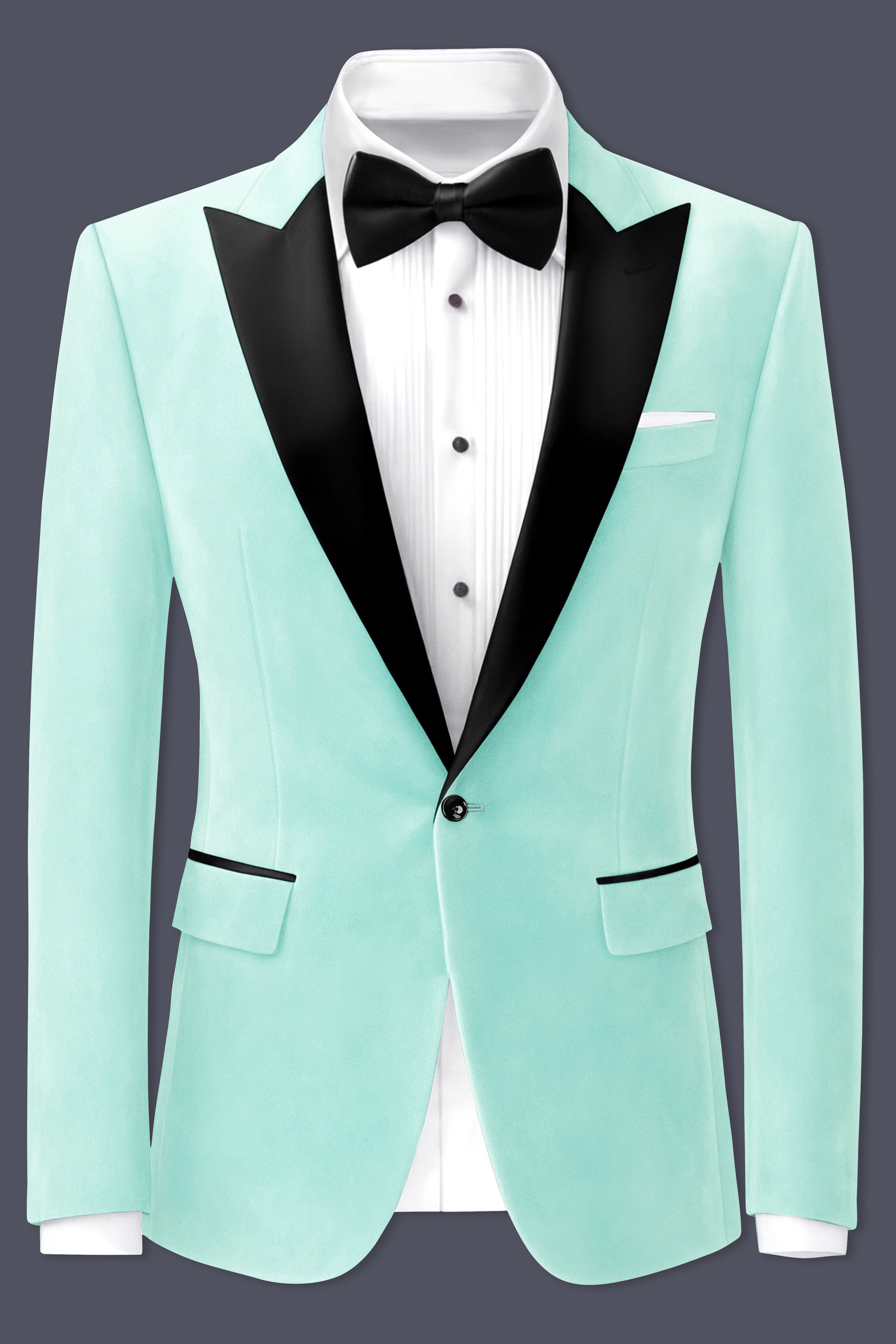 Verdalis-Cruise Green Velvet Peak Lapel Tuxedo Suit
