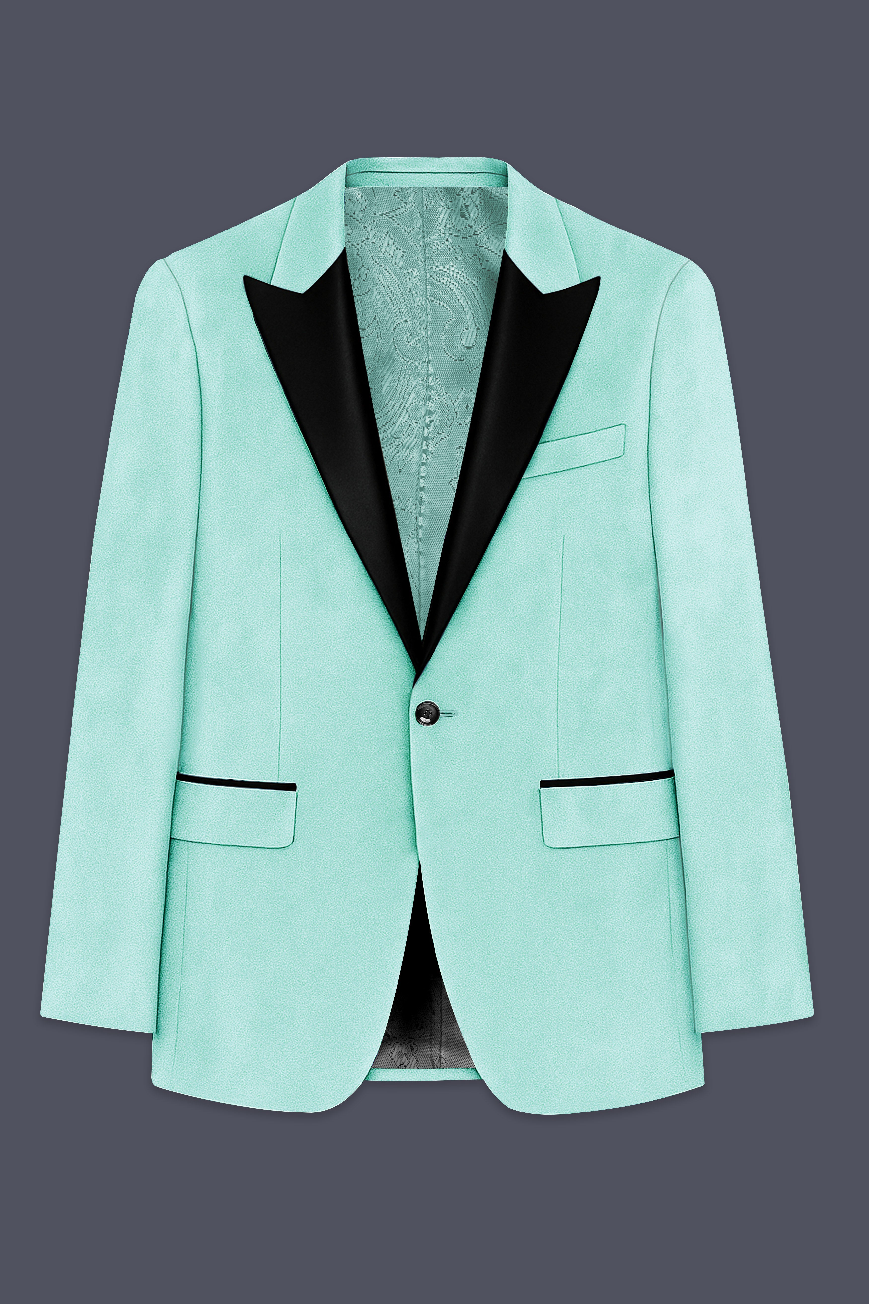 Verdalis-Cruise Green Velvet Peak Lapel Tuxedo Suit