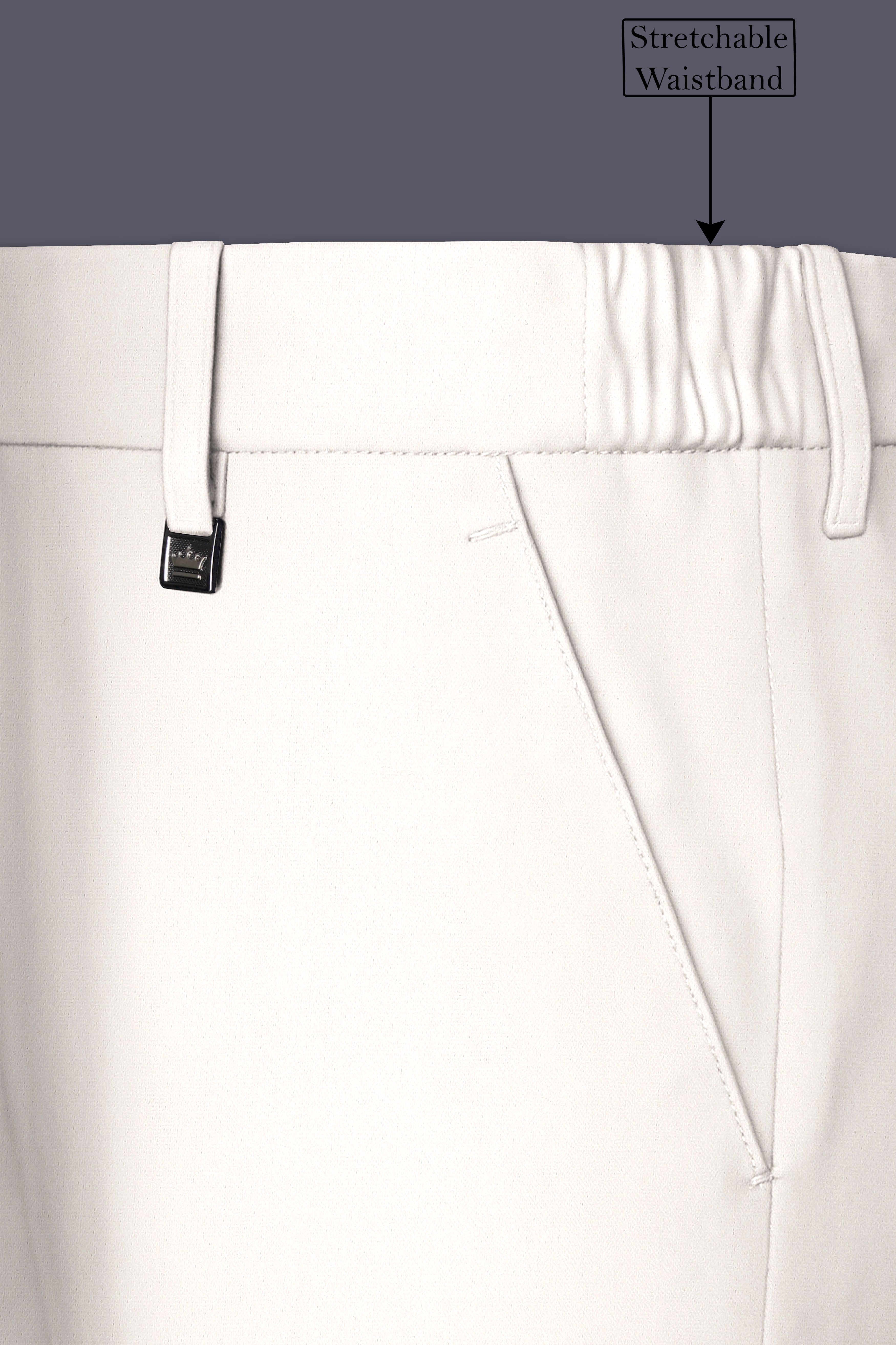 Biancore-Vista White 4-Way Stretch Premium Cotton Double Breasted Suit