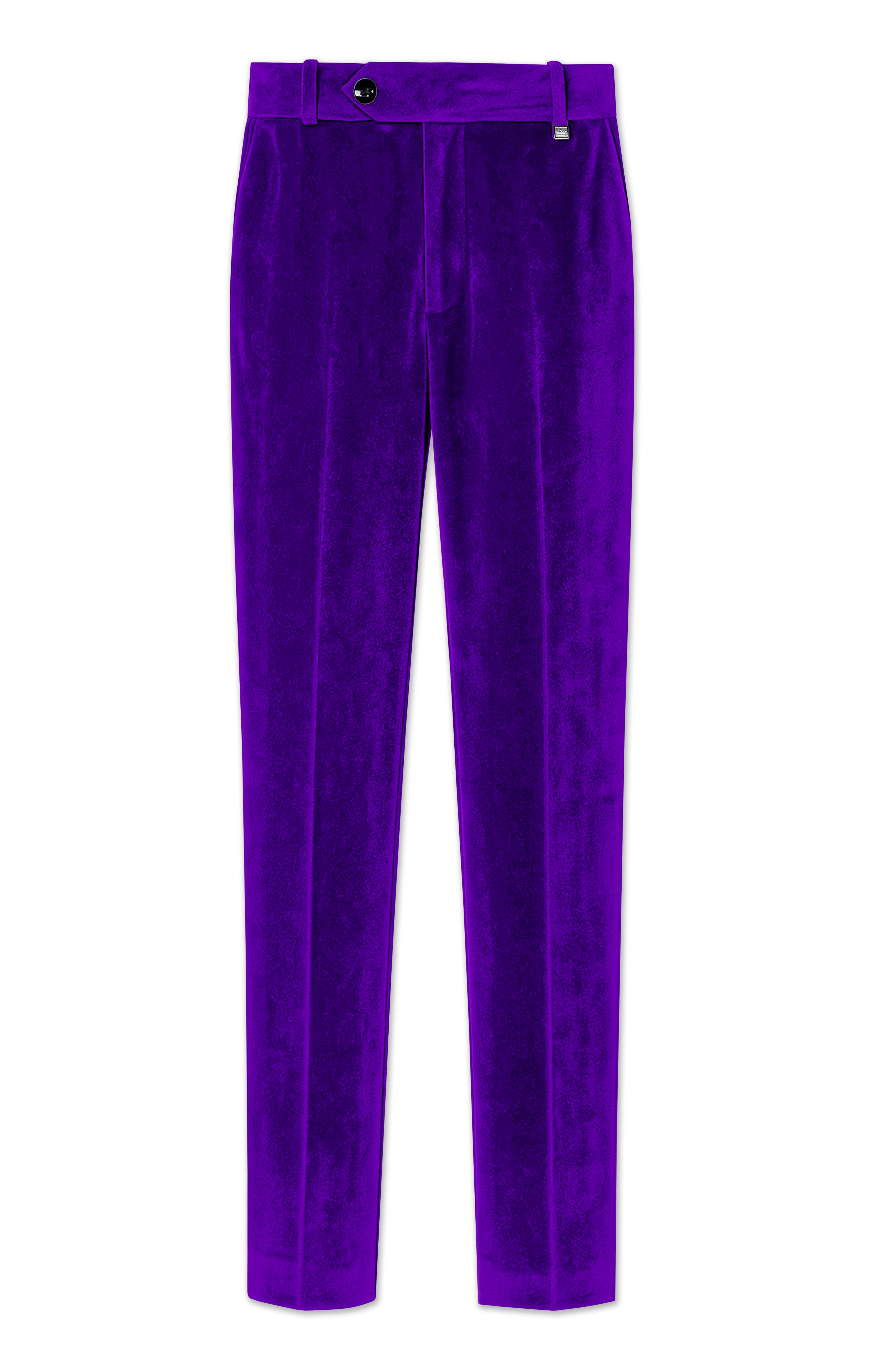 Purvion-Christalle Purple Velvet Peak Lapel Tuxedo Suit